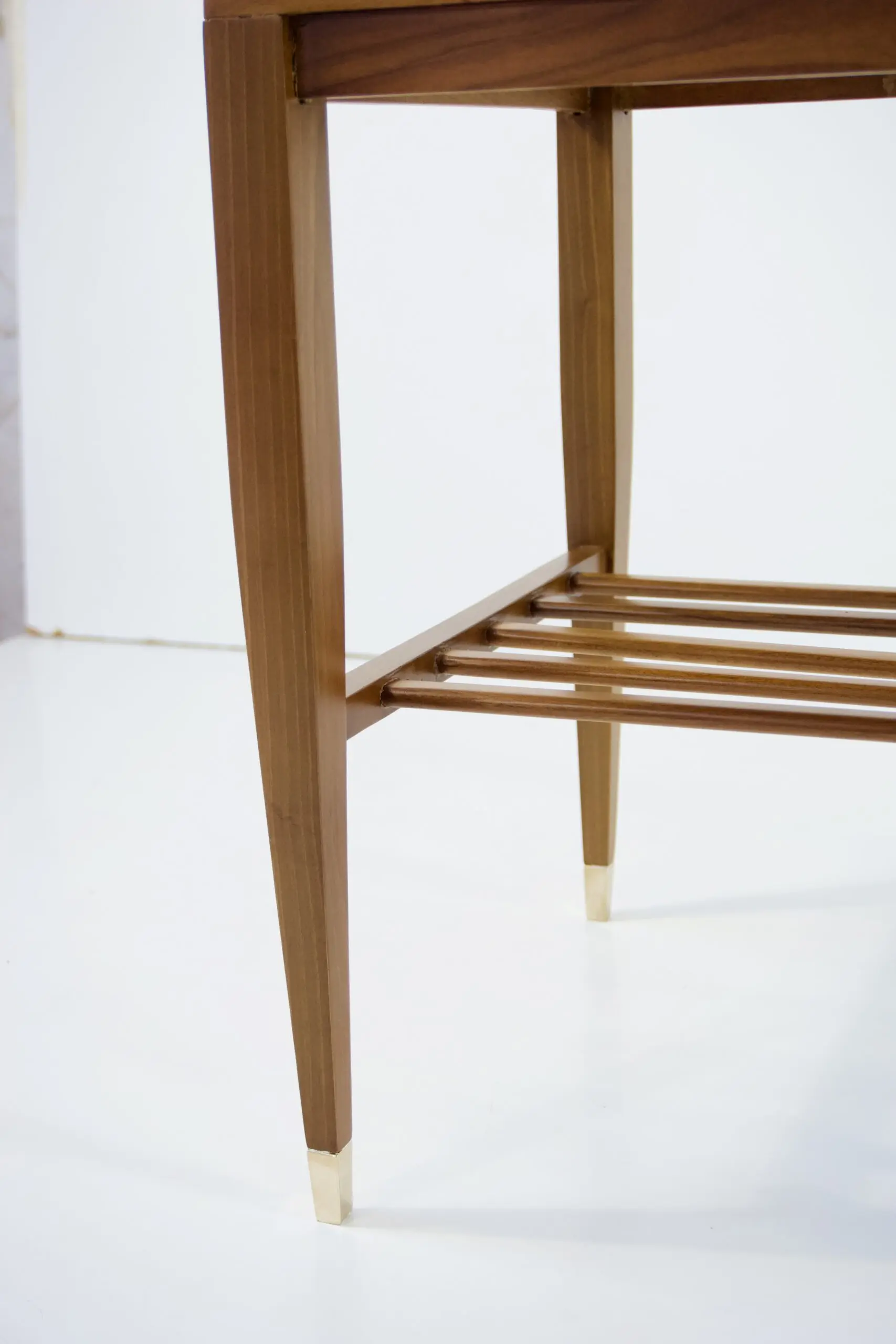 Gio Ponti Walnut Side Table, Luggage Rack for Hotel Royal Naples, 1955 — photo 7