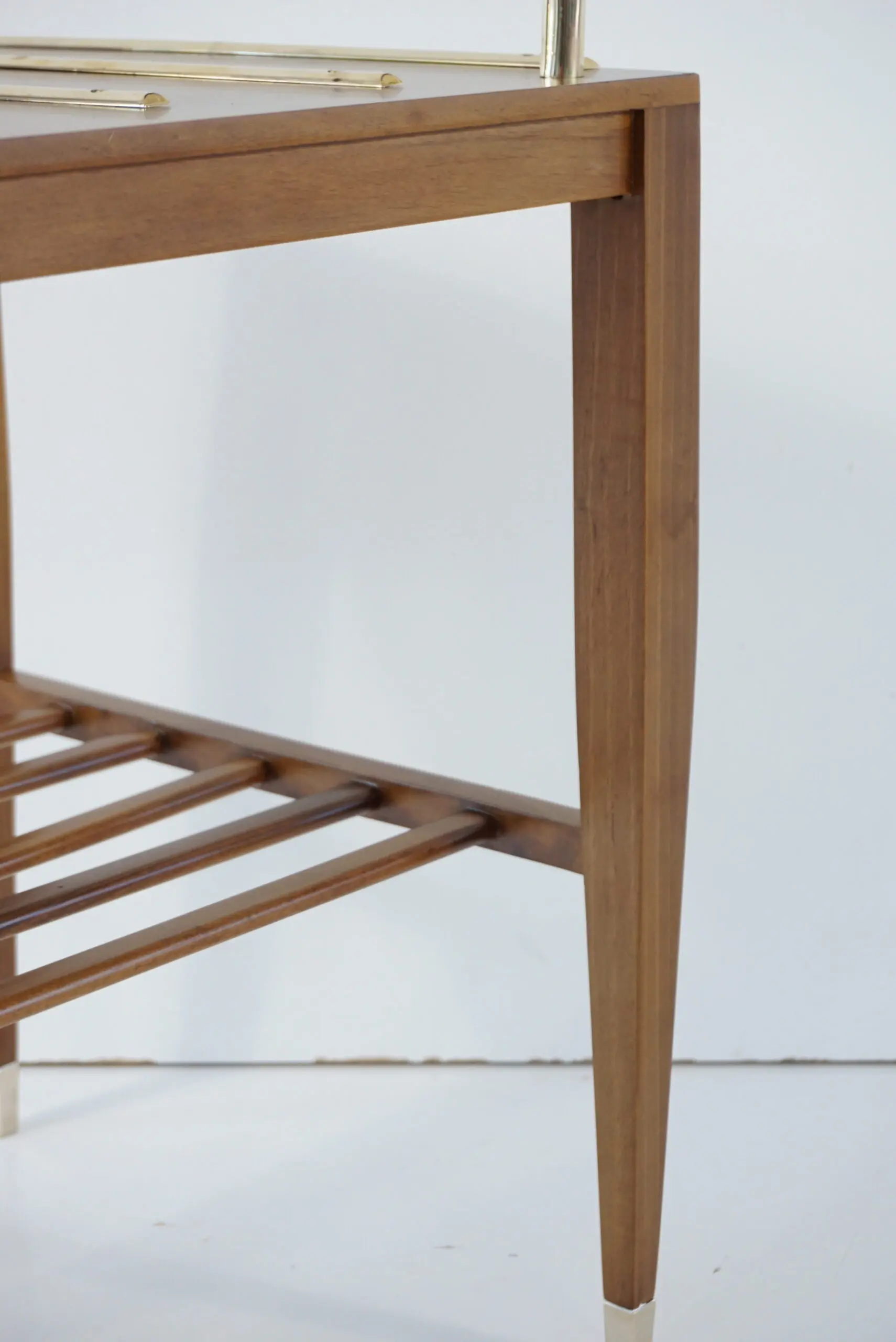 Gio Ponti Walnut Side Table, Luggage Rack for Hotel Royal Naples, 1955 — photo 13