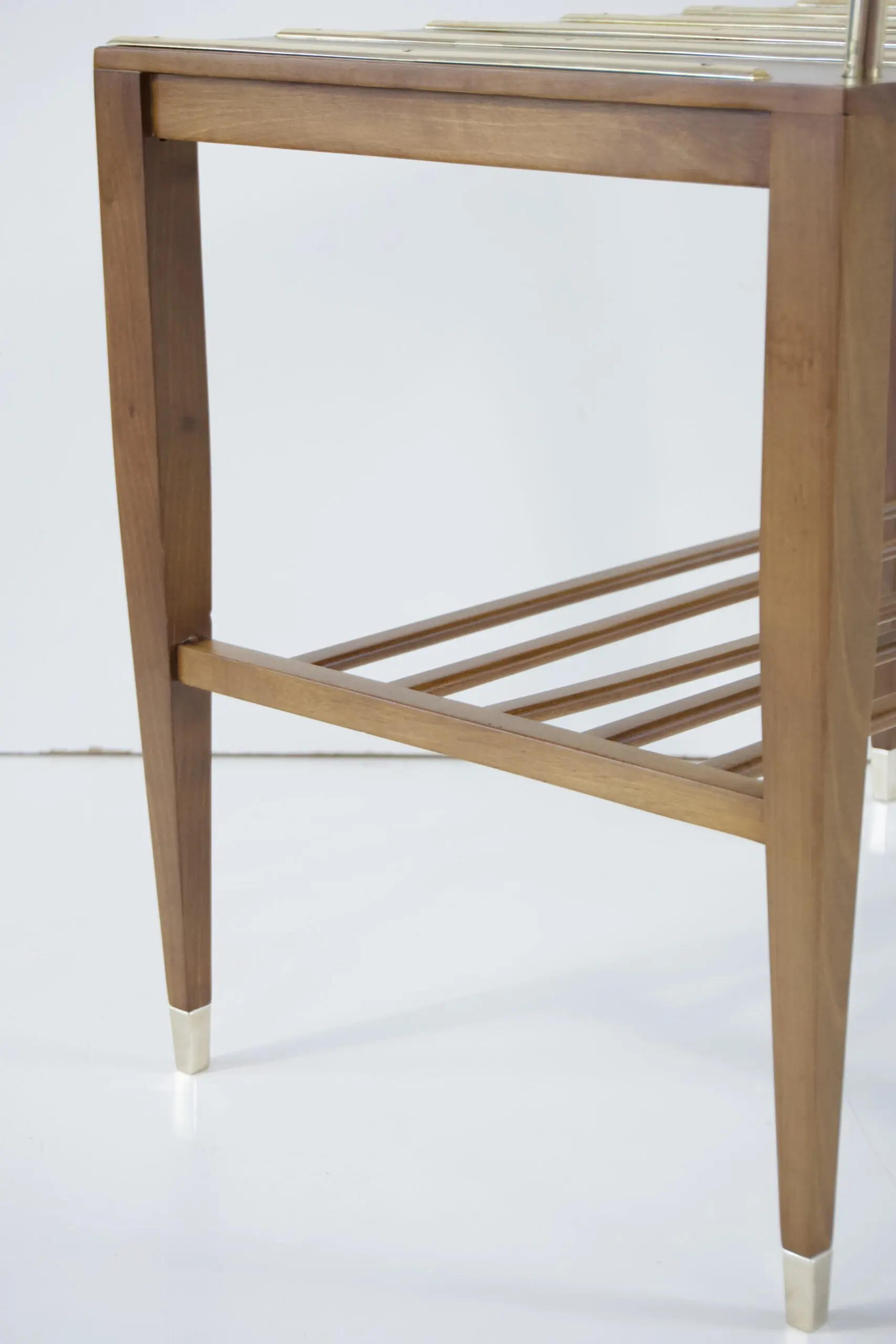 Gio Ponti Walnut Side Table, Luggage Rack for Hotel Royal Naples, 1955 — photo 12