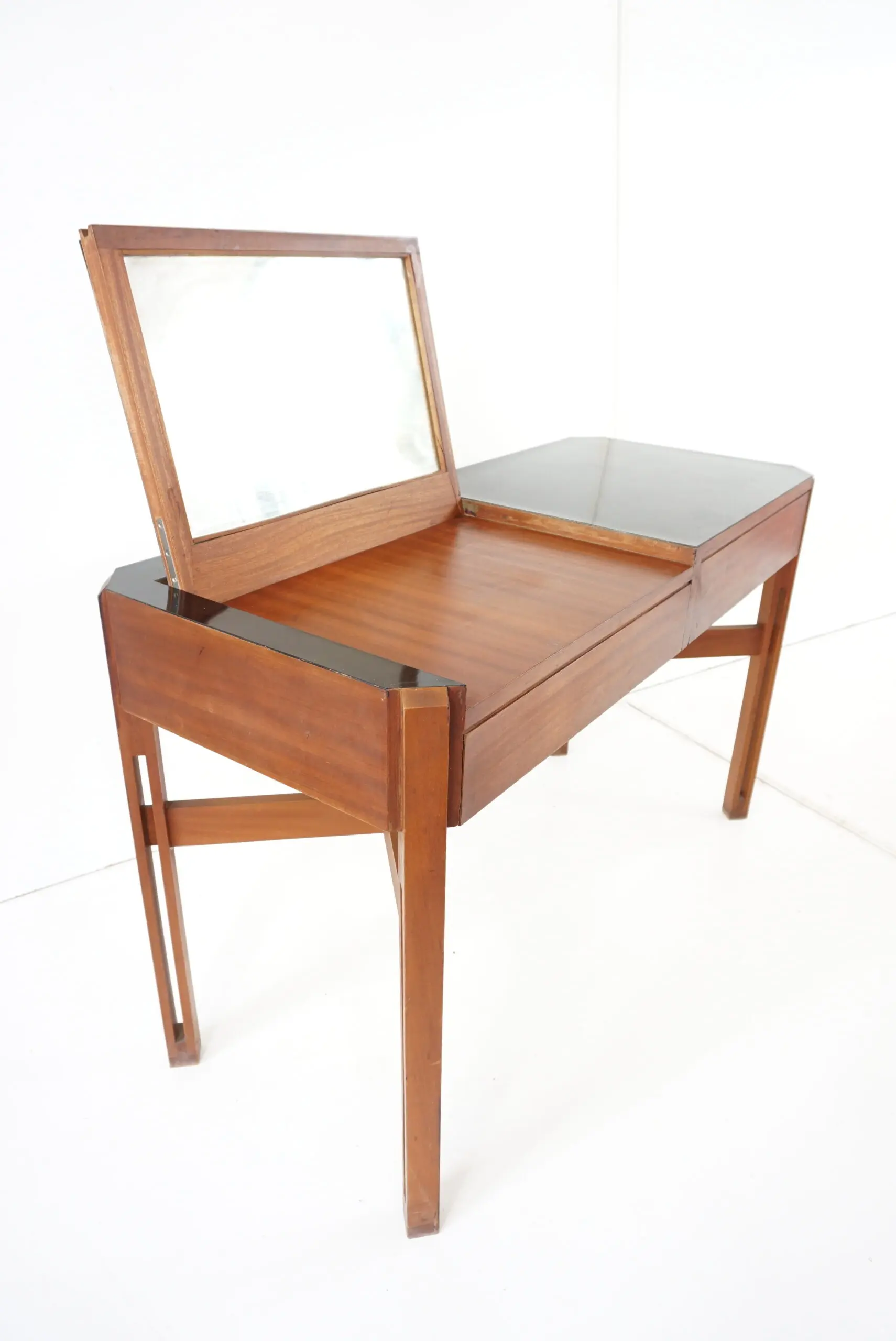 Ico Parisi rare large wood and laminate desk with mirror, Hotel Lorena, 1959 — photo 12