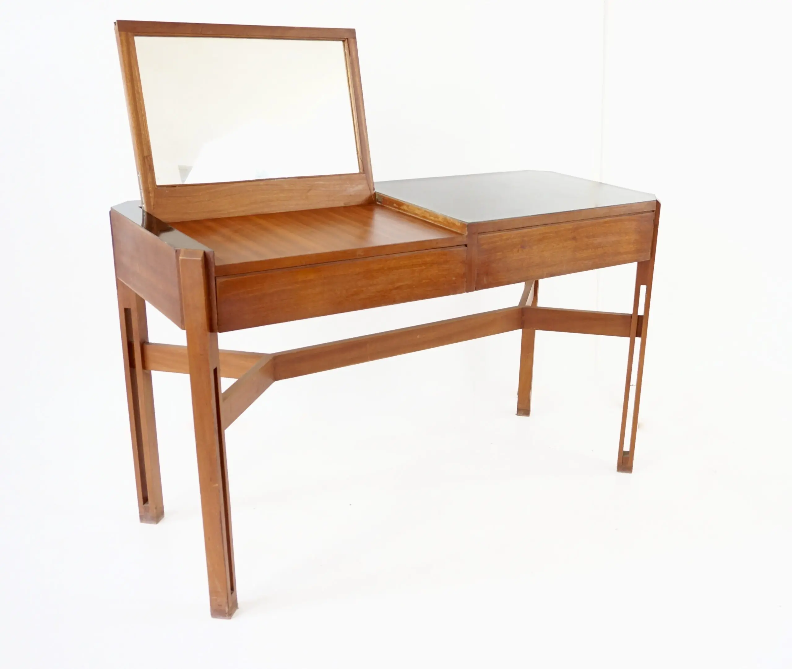 Ico Parisi rare large wood and laminate desk with mirror, Hotel Lorena, 1959 — photo 11
