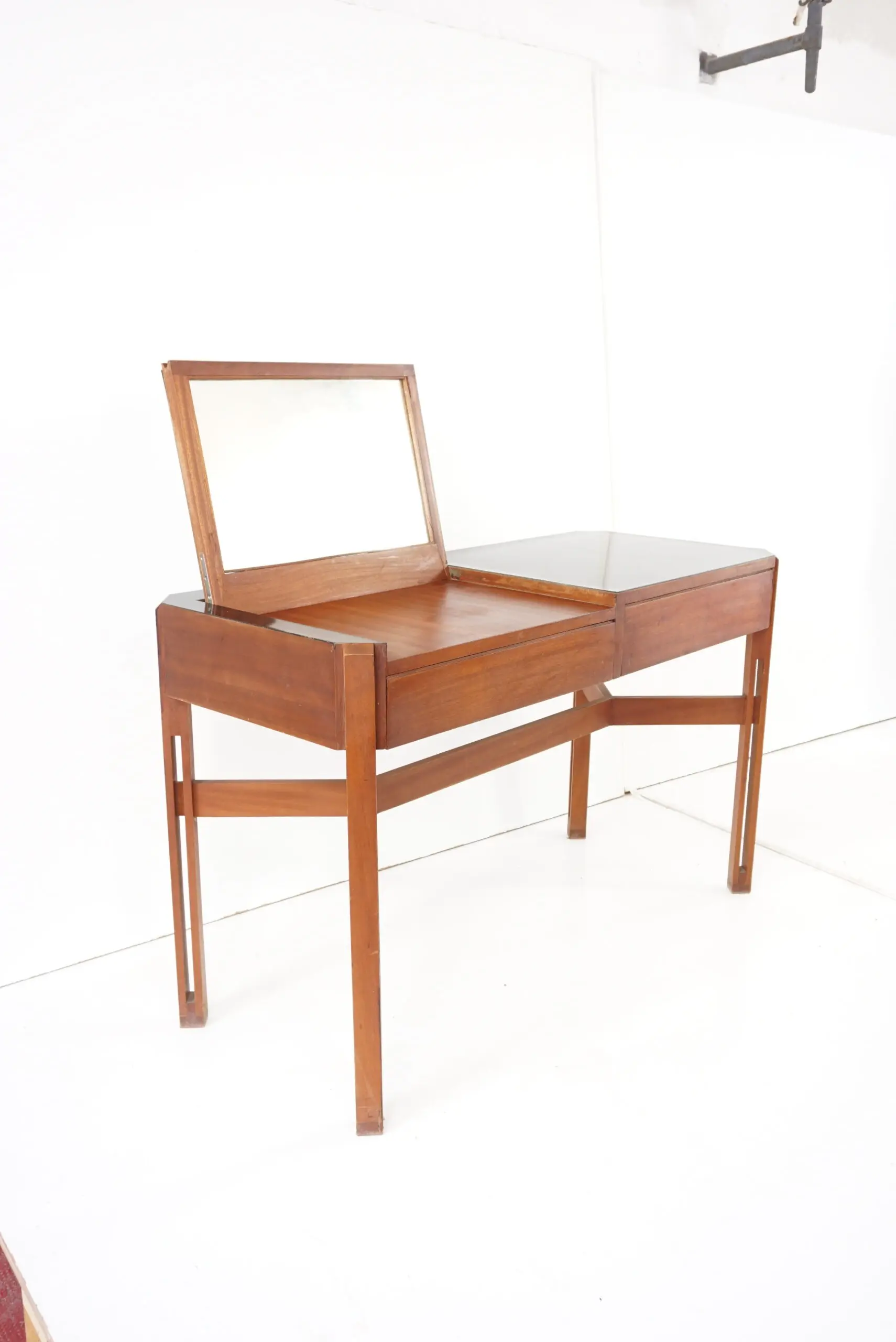 Ico Parisi rare large wood and laminate desk with mirror, Hotel Lorena, 1959 — photo 8