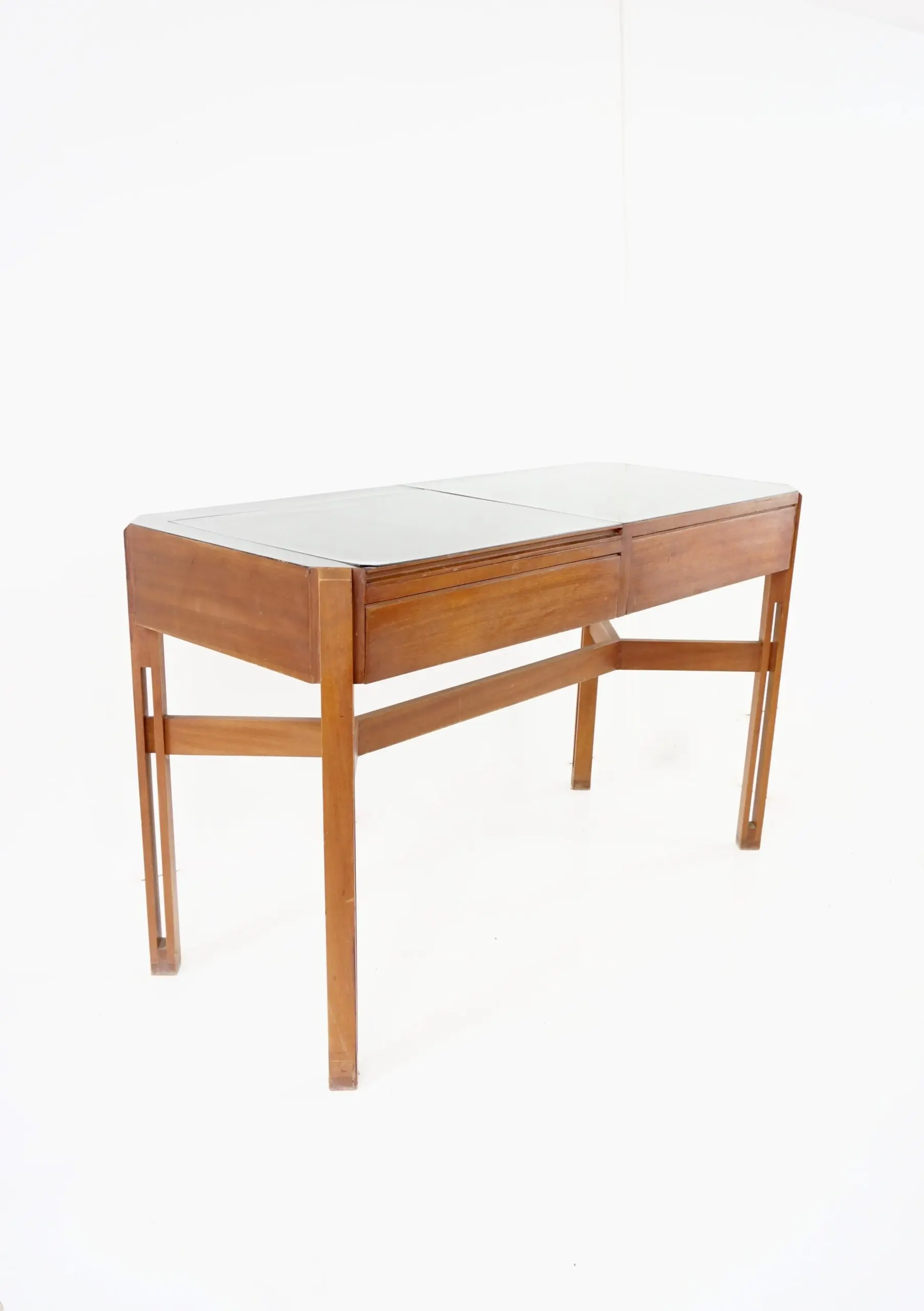 Ico Parisi rare large wood and laminate desk with mirror, Hotel Lorena, 1959 — photo 7