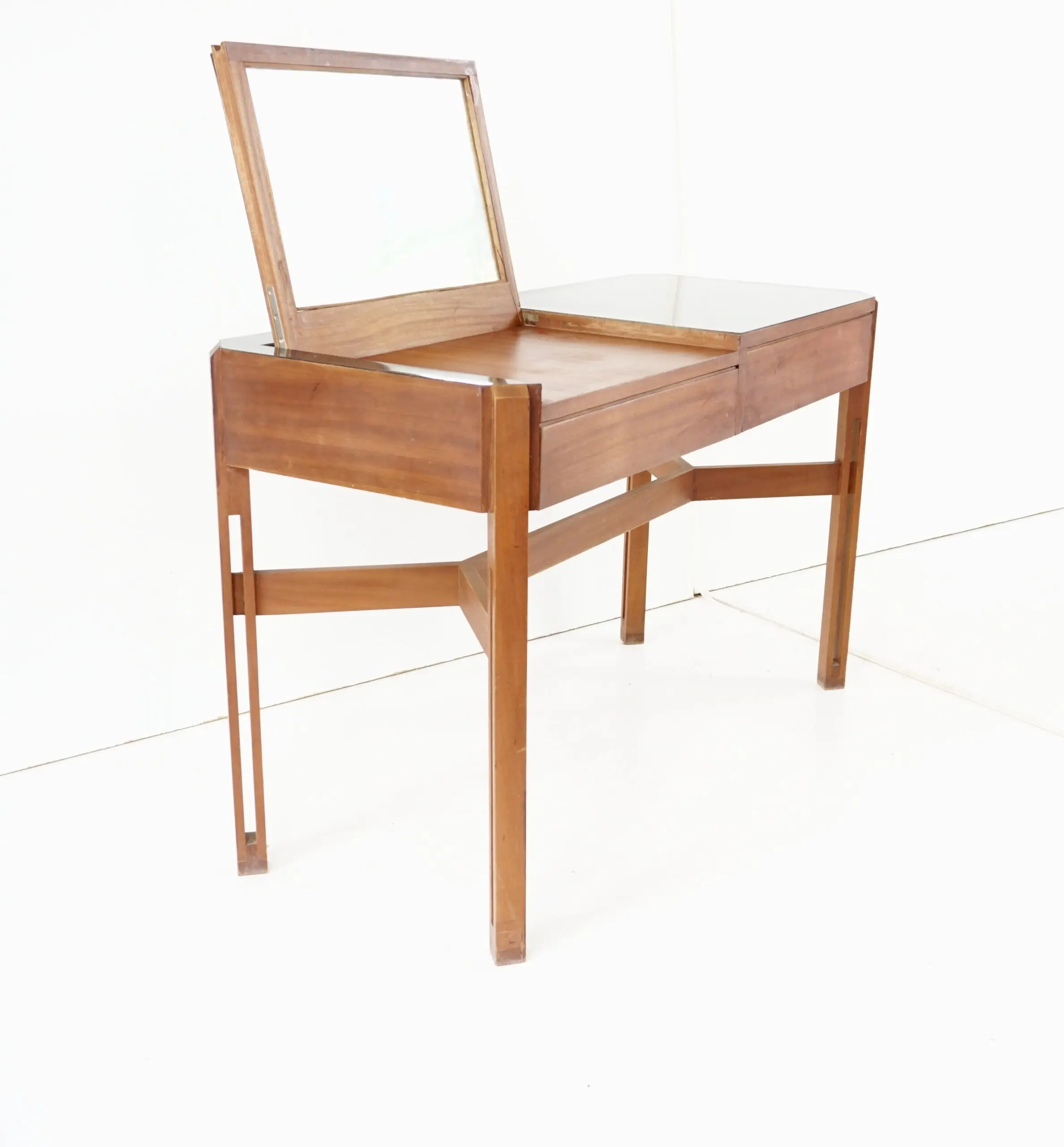 Ico Parisi rare large wood and laminate desk with mirror, Hotel Lorena, 1959 — photo 10