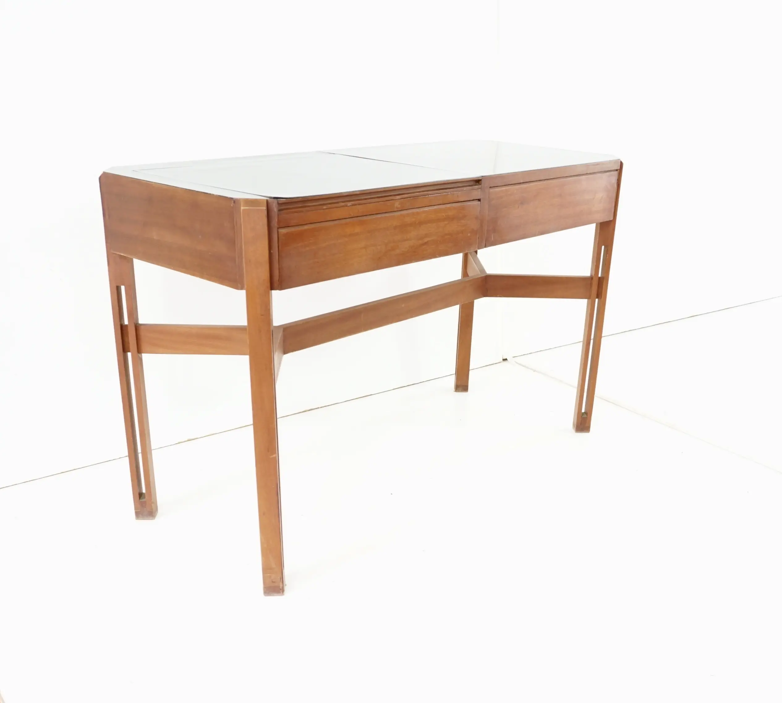 Ico Parisi rare large wood and laminate desk with mirror, Hotel Lorena, 1959 — photo 6