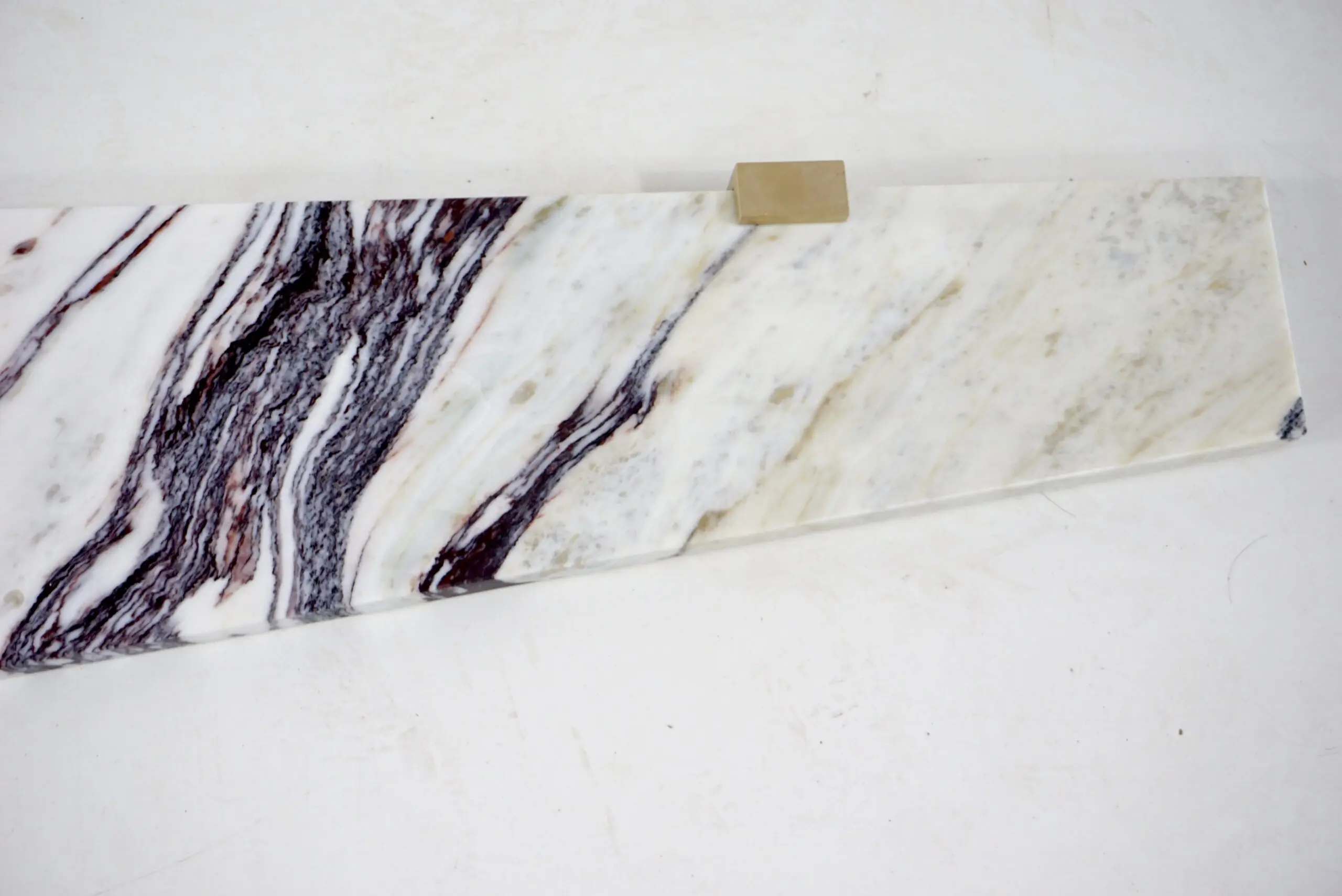 Large pair of Wall Mounted Marble, Brass Console "Angel Wings" by Lorenzo Ciompi, 2022 — photo 8