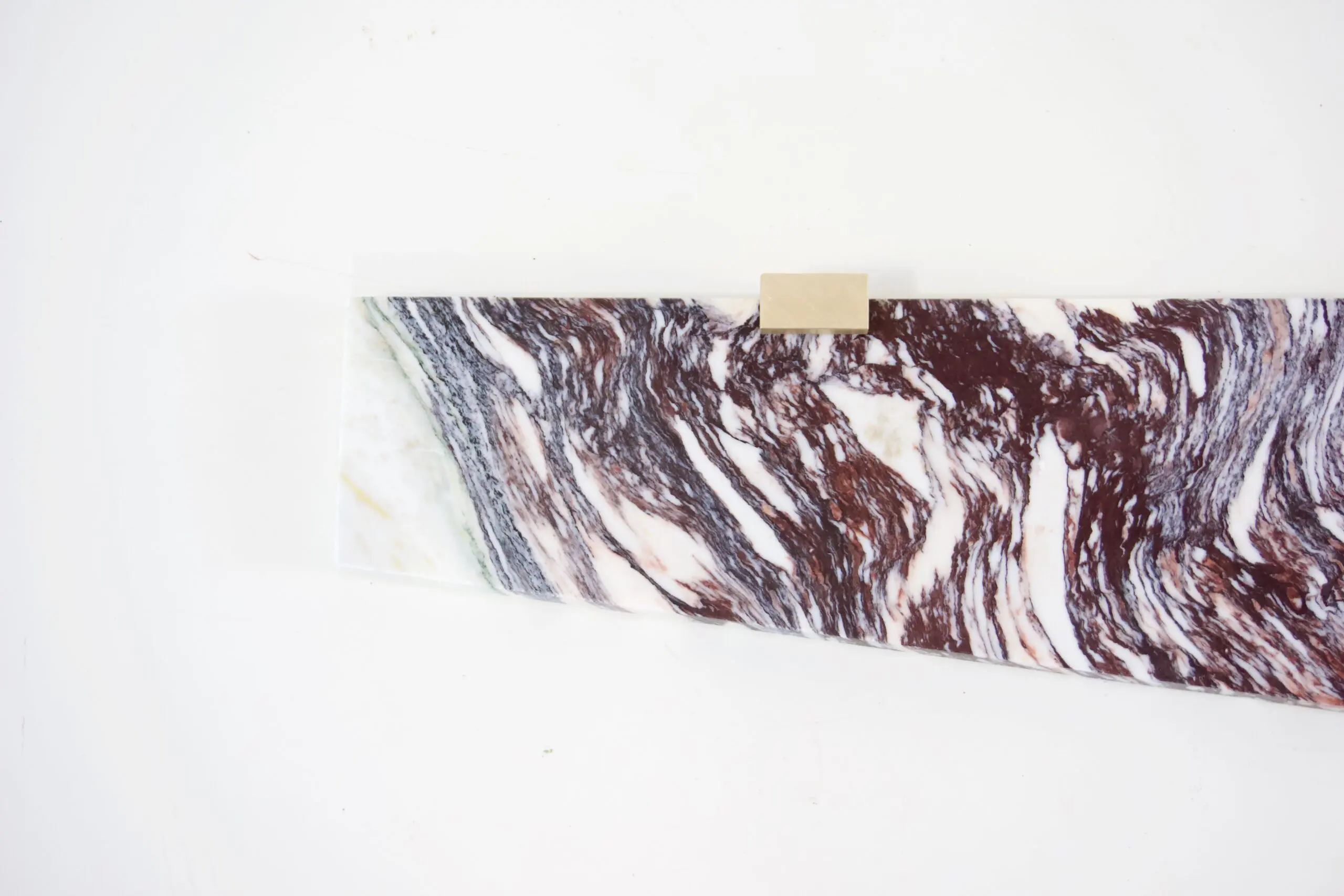 Large pair of Wall Mounted Marble, Brass Console "Angel Wings" by Lorenzo Ciompi, 2022 — photo 6