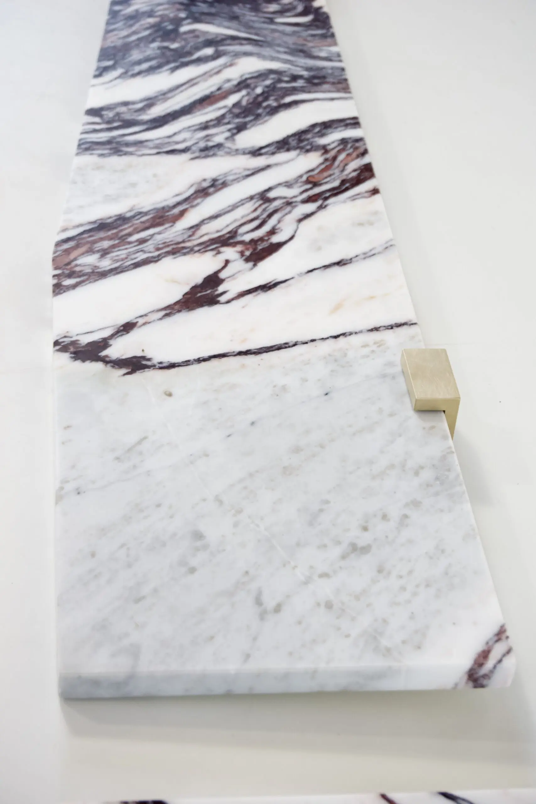 Large pair of Wall Mounted Marble, Brass Console "Angel Wings" by Lorenzo Ciompi, 2022 — photo 11