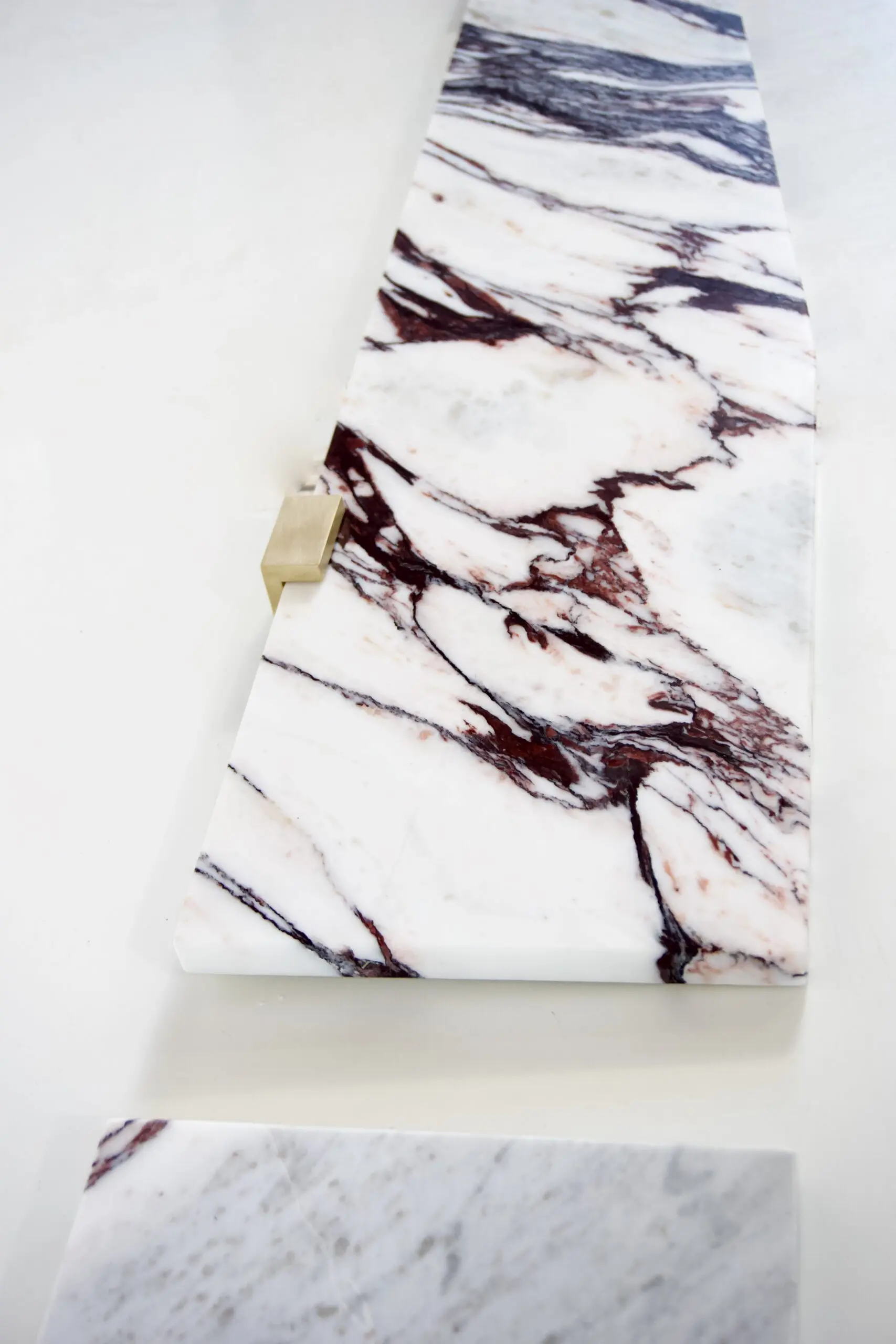 Large pair of Wall Mounted Marble, Brass Console "Angel Wings" by Lorenzo Ciompi, 2022 — photo 12