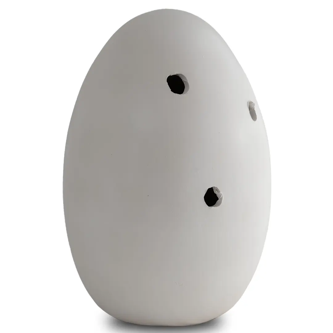 THE  ORIGIN OF GOD sculptural white ceramic table lamp, tribute to Lucio Fontana — Lorenzo Ciompi, Lucio Fontana