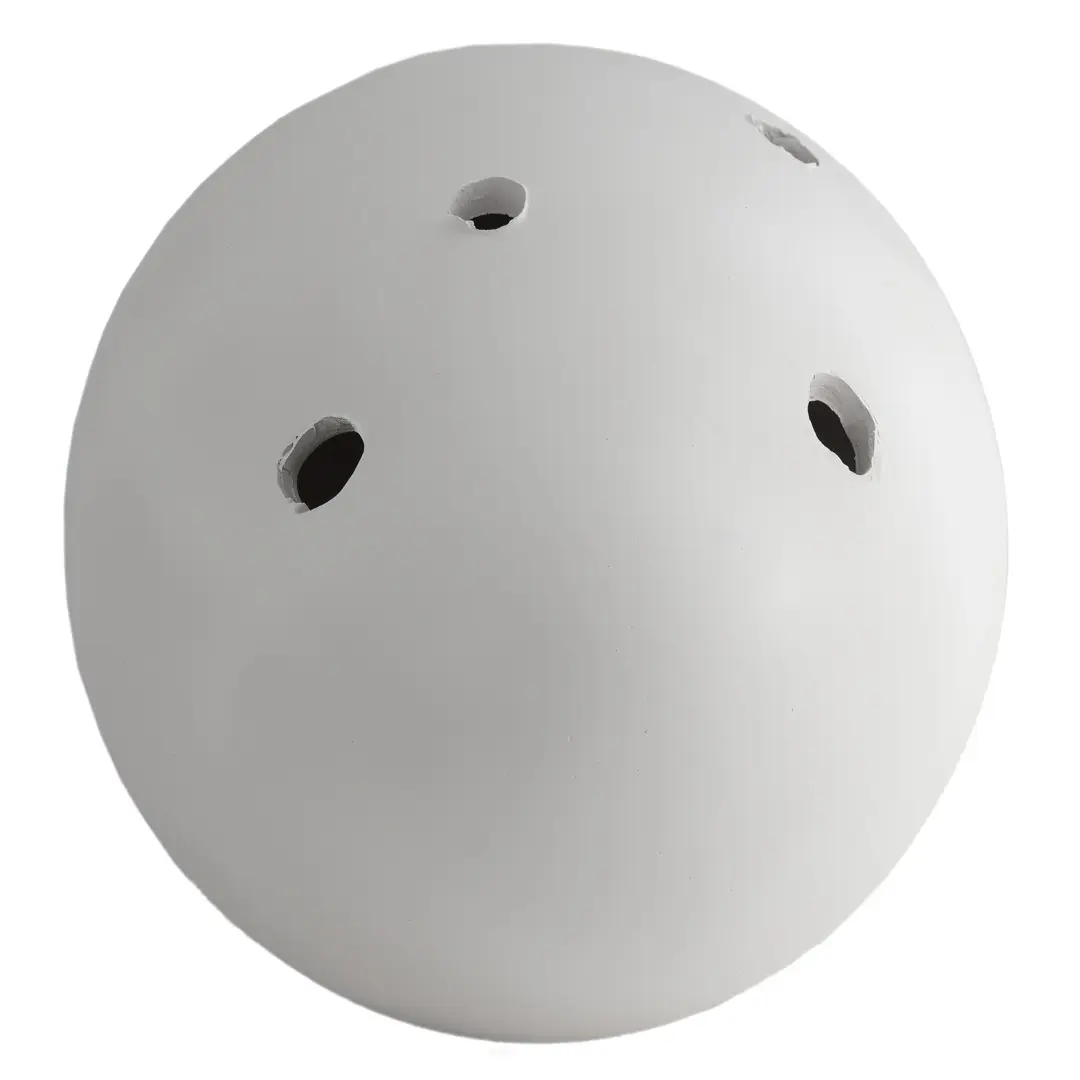 THE  ORIGIN OF GOD sculptural white ceramic table lamp, tribute to Lucio Fontana — photo 5