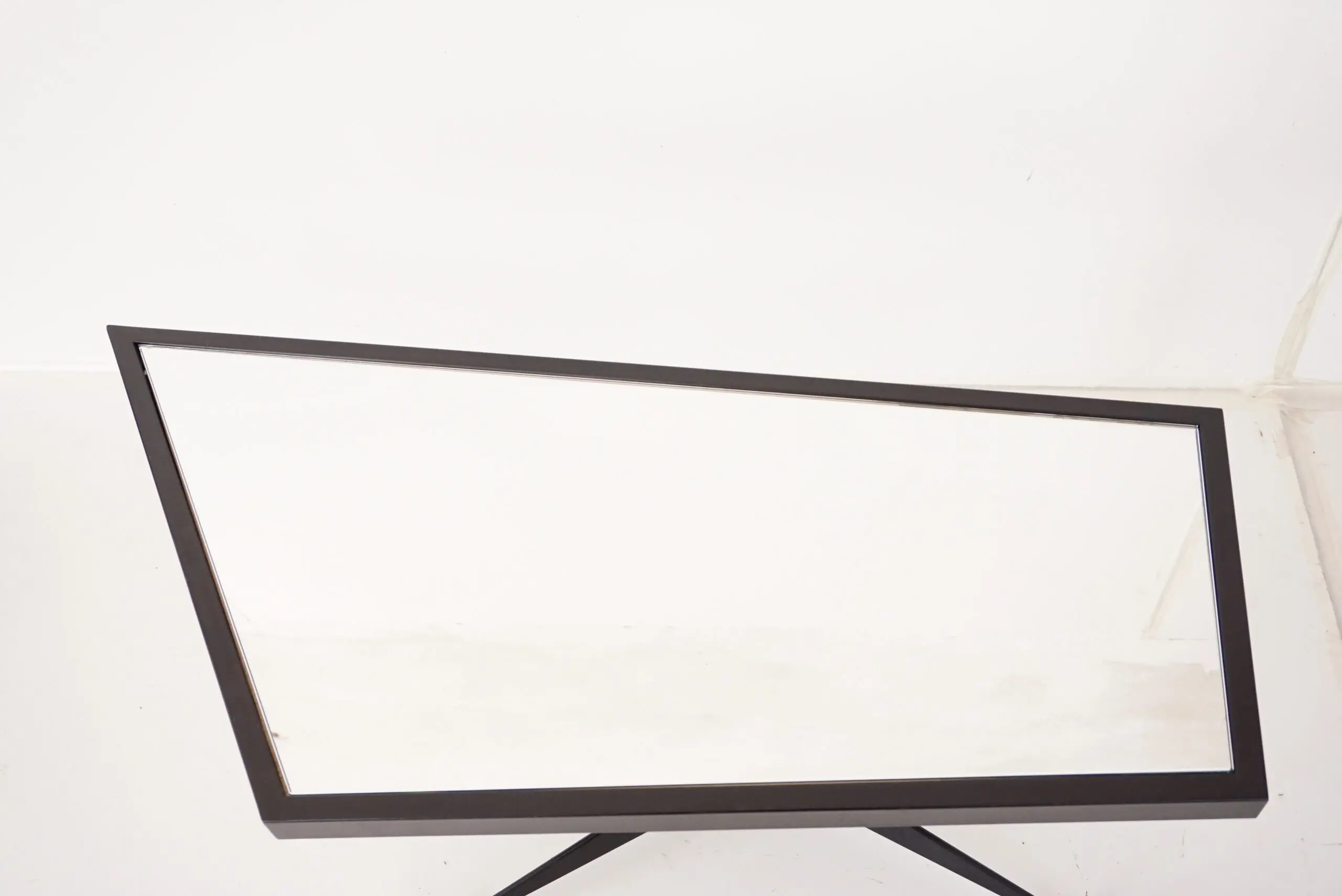 Gio Ponti irregular, asymmetrical black mirrored low coffee table, Rima 1955 — photo 4