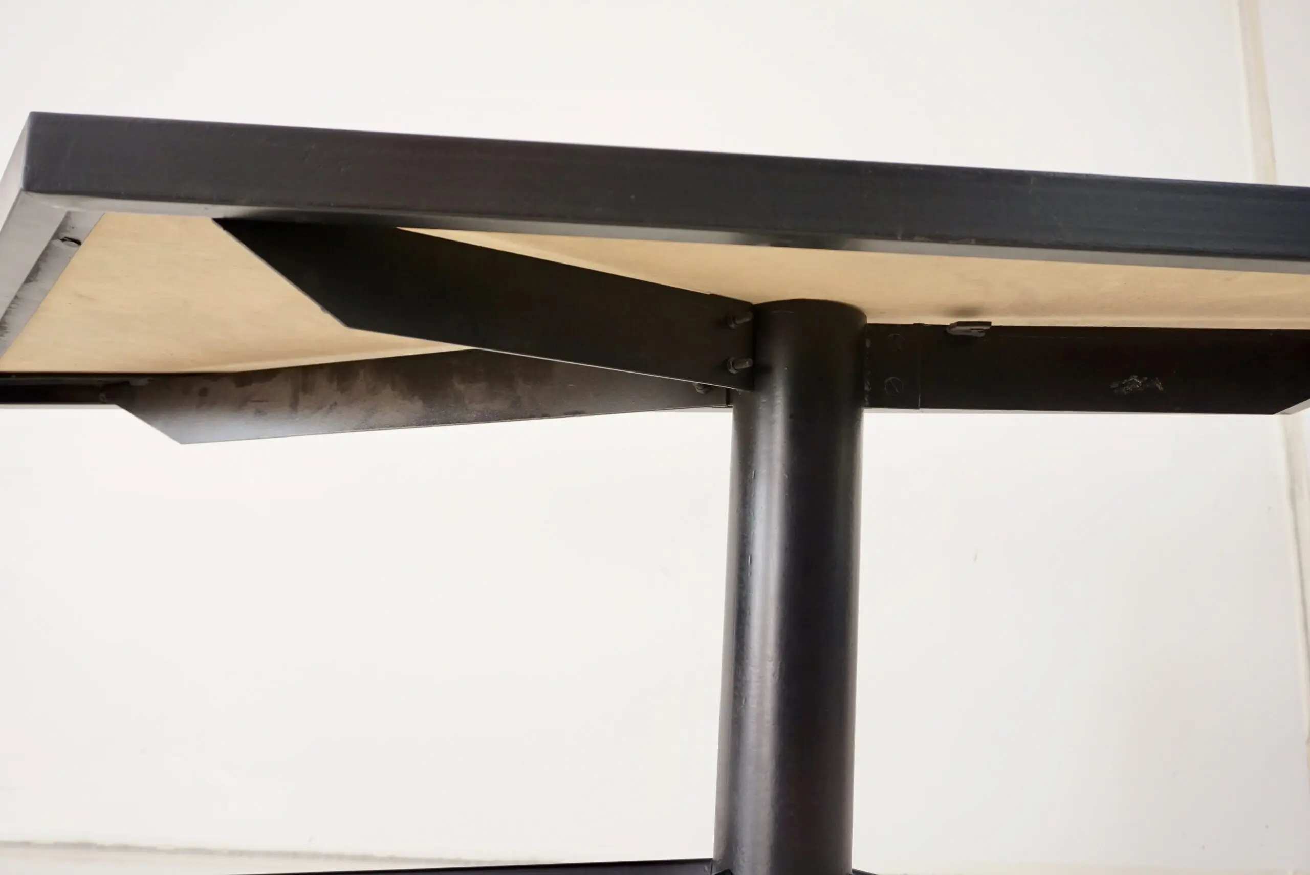 Gio Ponti irregular, asymmetrical black mirrored low coffee table, Rima 1955 — photo 17