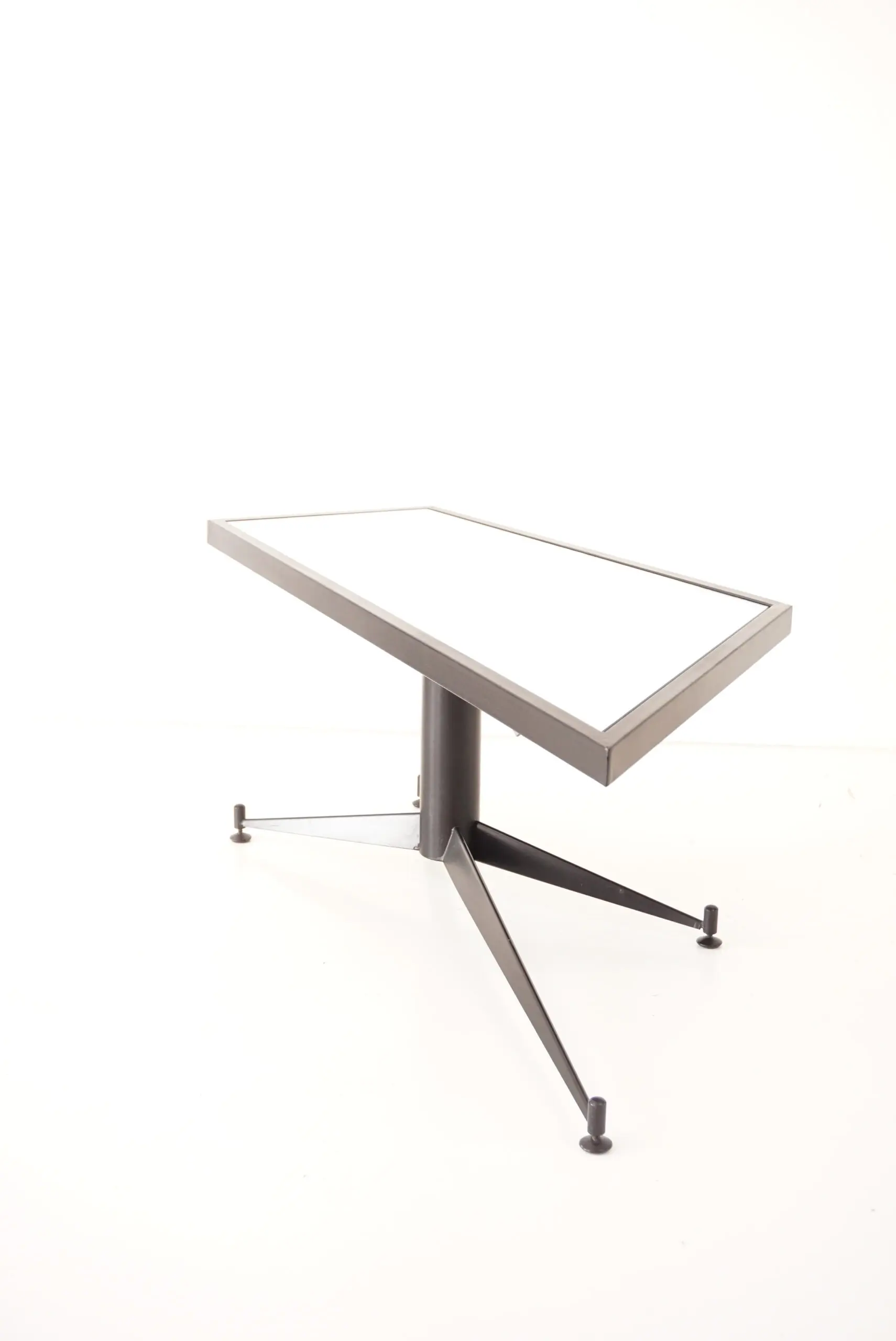 Gio Ponti irregular, asymmetrical black mirrored low coffee table, Rima 1955 — photo 10