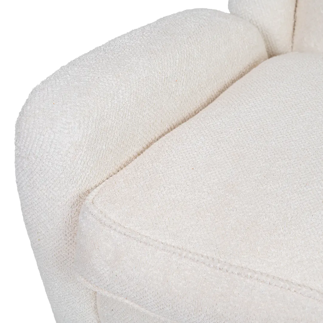pair of Paolo Buffa white  bouclette high wingback  Bergere armchairs, 1950 — photo 11
