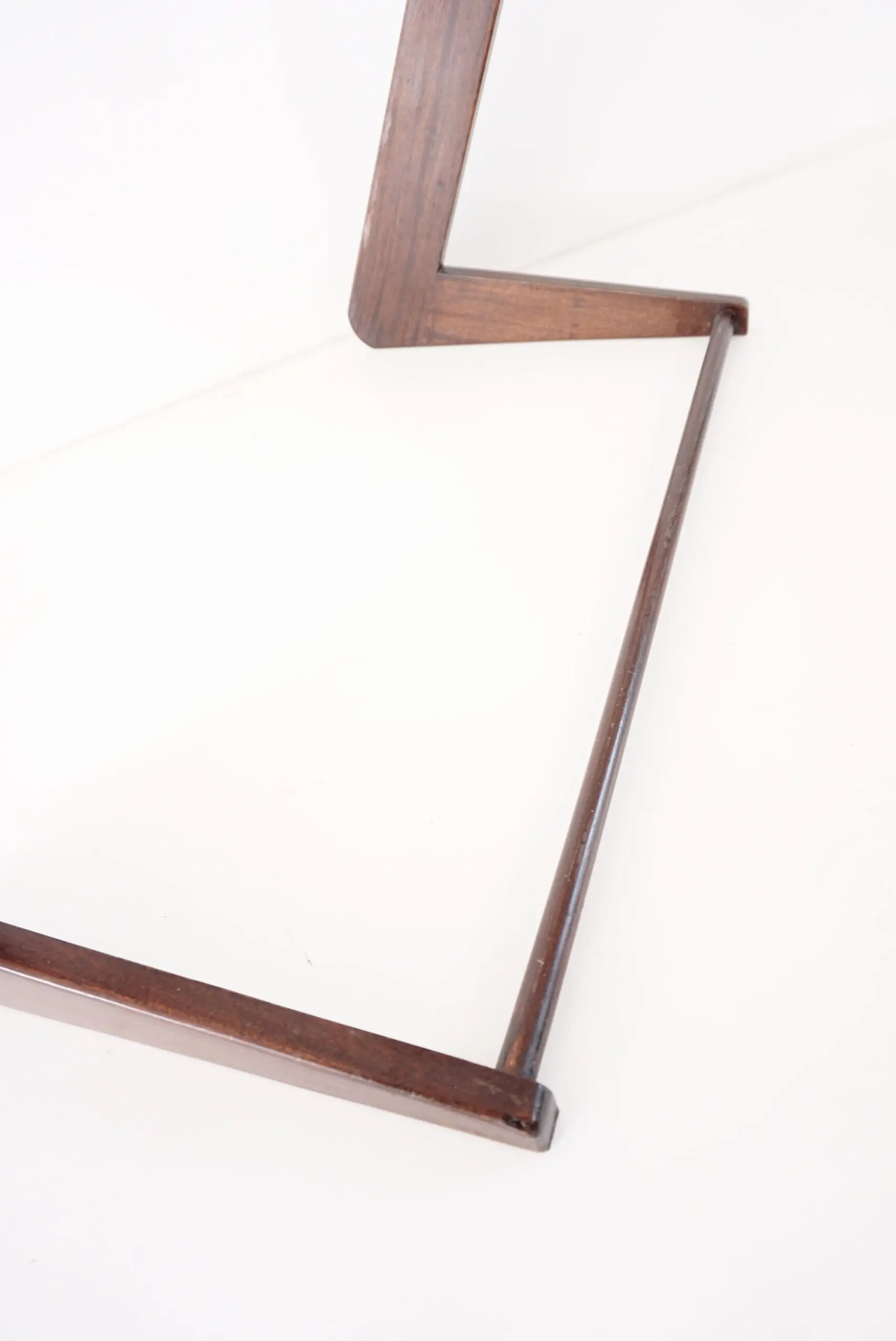 Giuseppe Scapinelli set of three nesting side tables, teak and glass, 1950 — photo 19
