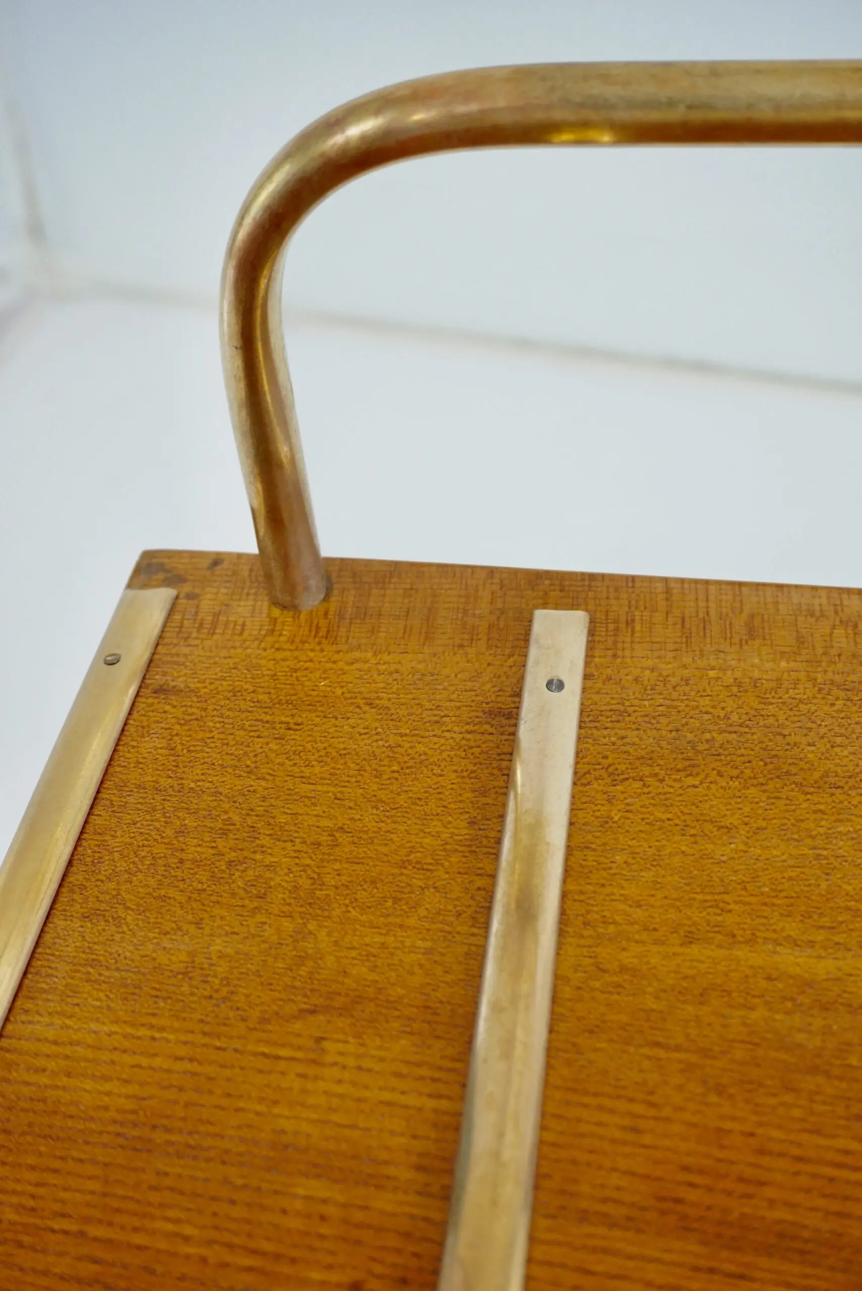 Gio Ponti Walnut Side Table, Luggage Rack for Hotel Royal Naples, 1955 — photo 19