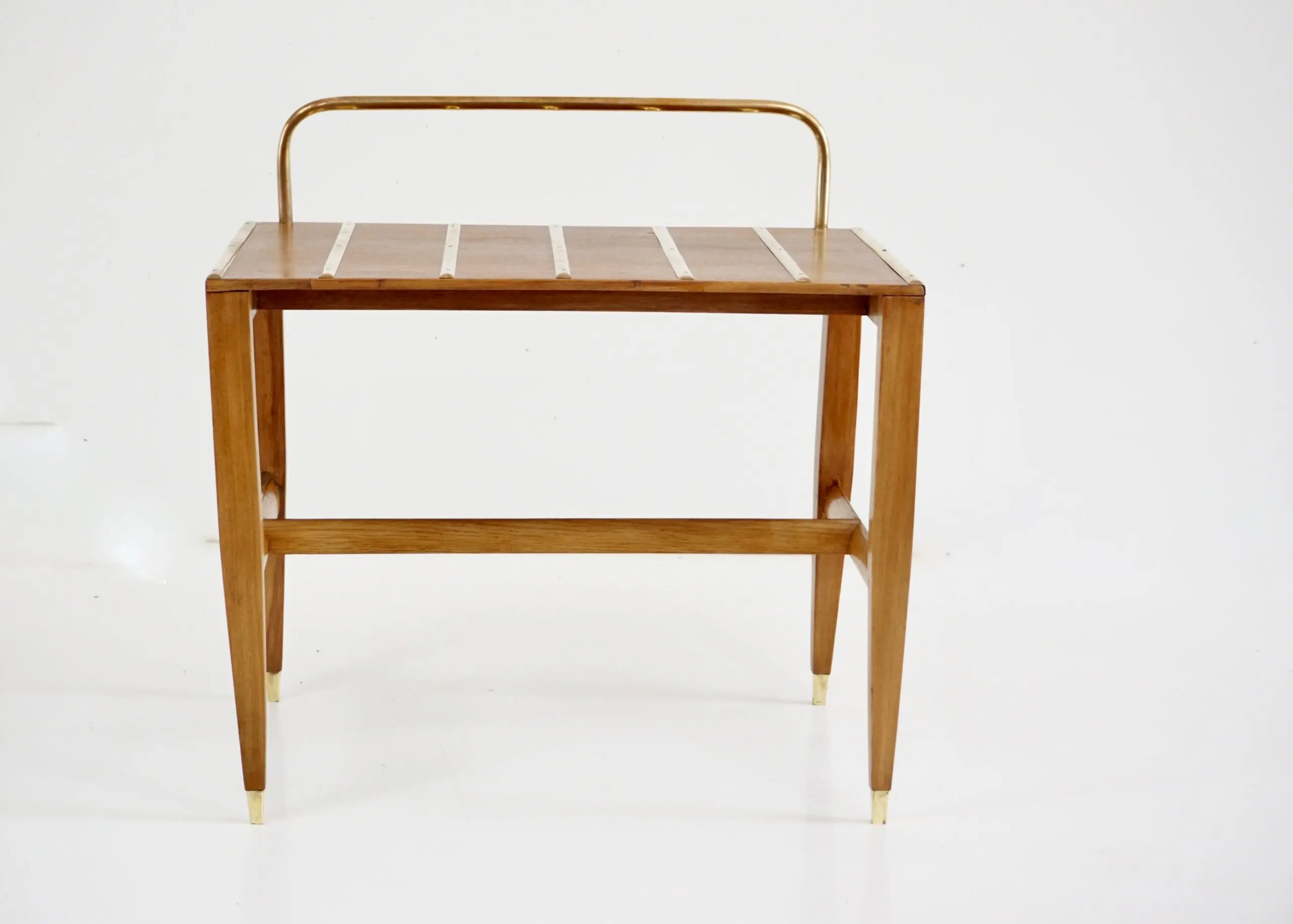Gio Ponti Walnut Side Table, Luggage Rack for Hotel Royal Naples, 1955 — photo 5