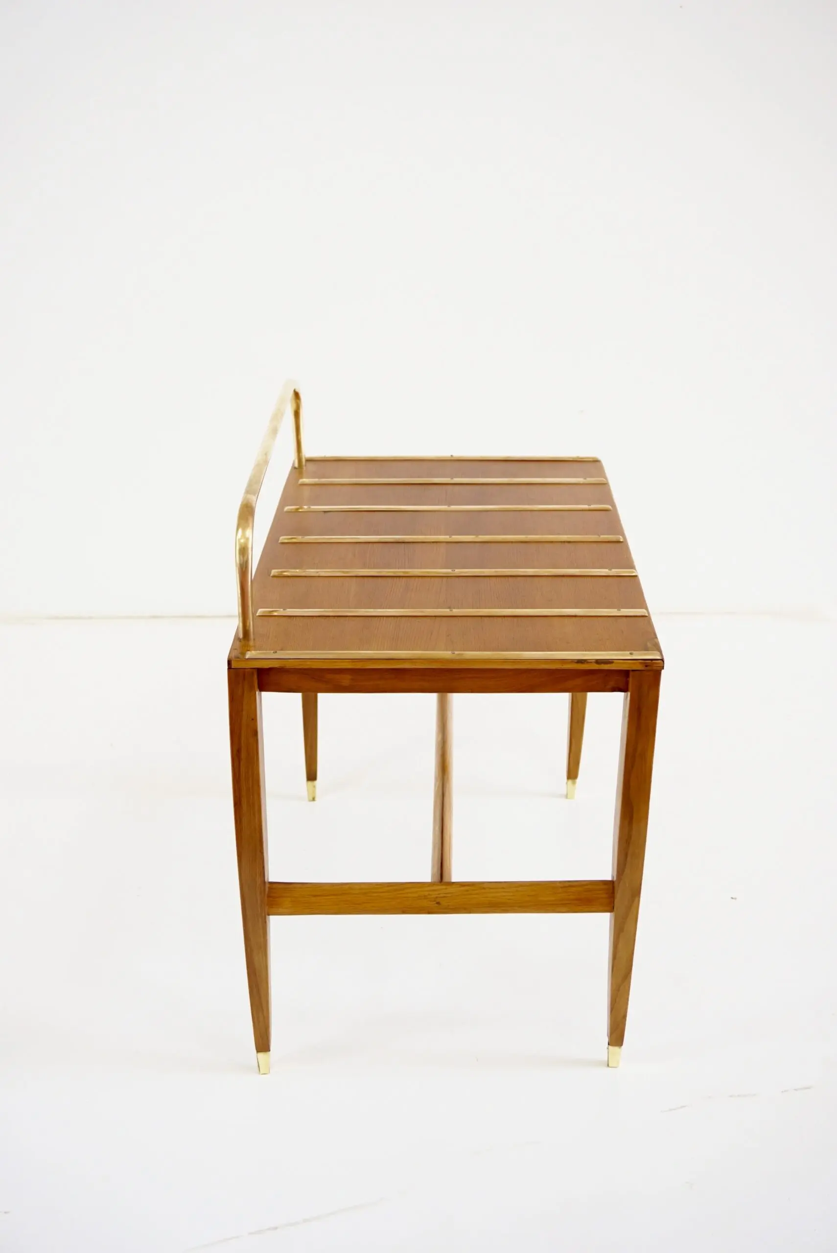 Gio Ponti Walnut Side Table, Luggage Rack for Hotel Royal Naples, 1955 — photo 11