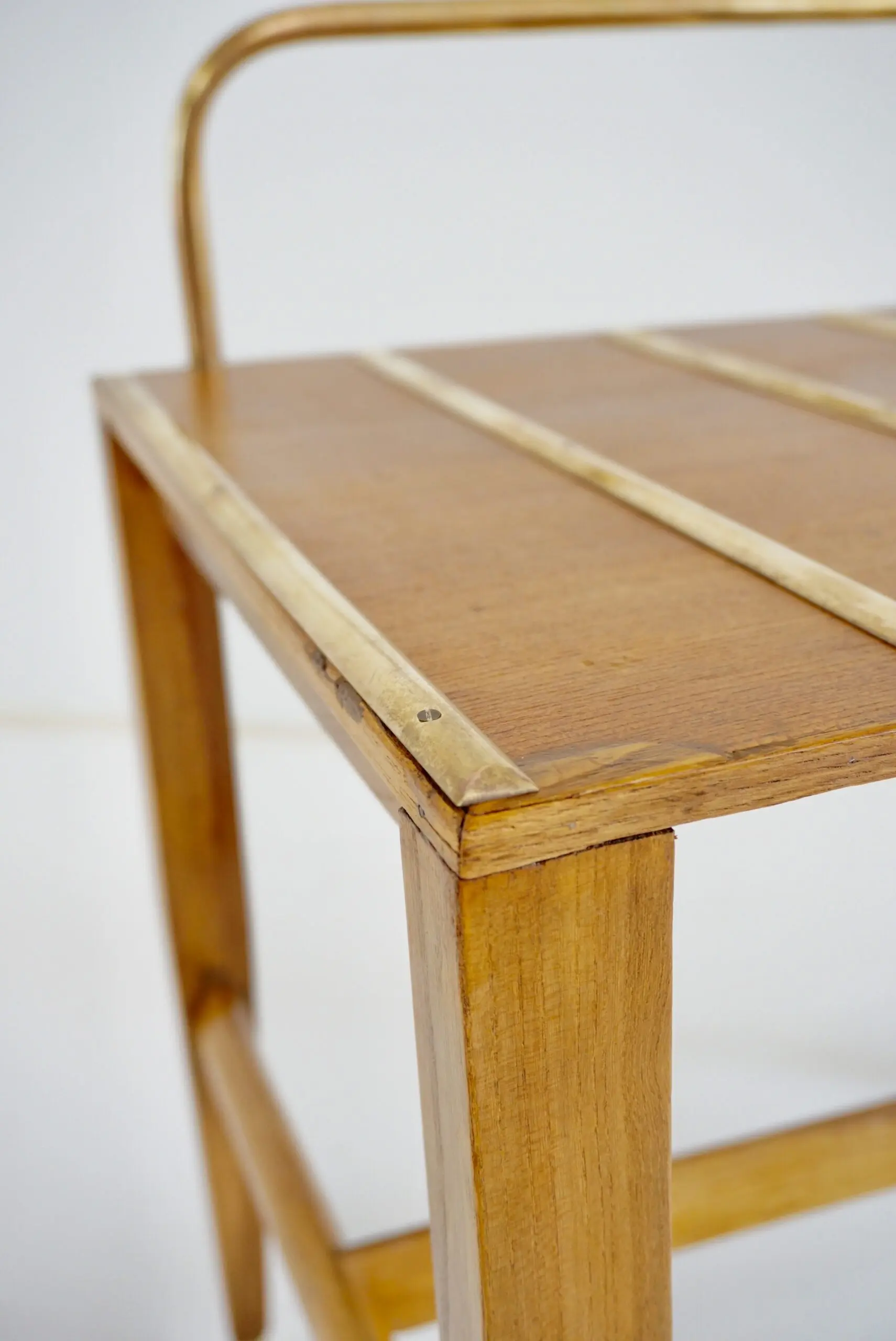 Gio Ponti Walnut Side Table, Luggage Rack for Hotel Royal Naples, 1955 — photo 15