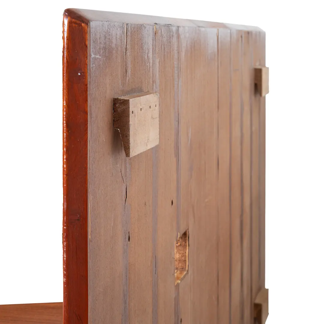 Gio Ponti, pair  of rare mahogany  headboards with fitted bedside tables, Hotel Royal, 1955 — photo 15