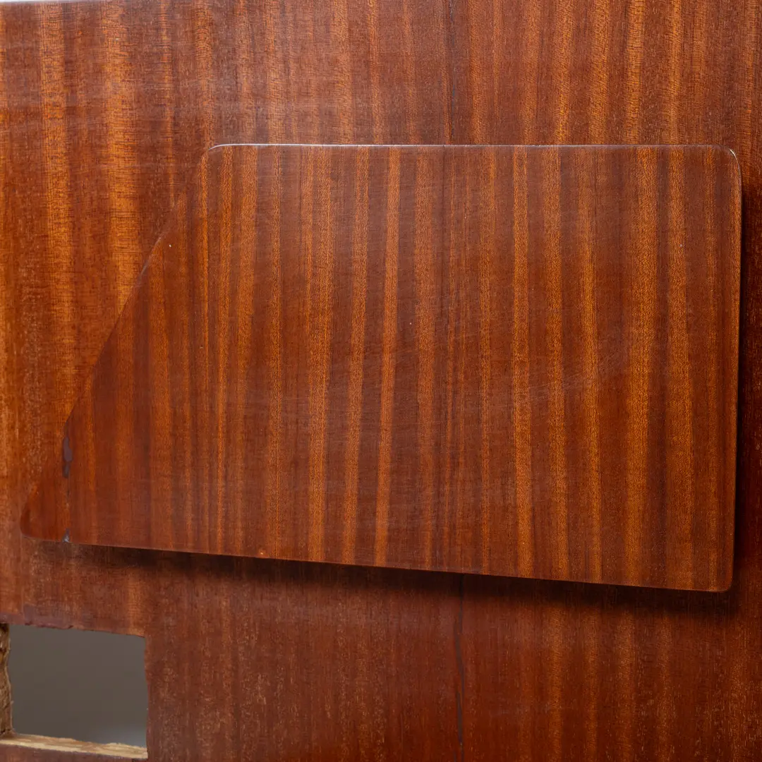 Gio Ponti, pair  of rare mahogany  headboards with fitted bedside tables, Hotel Royal, 1955 — photo 13