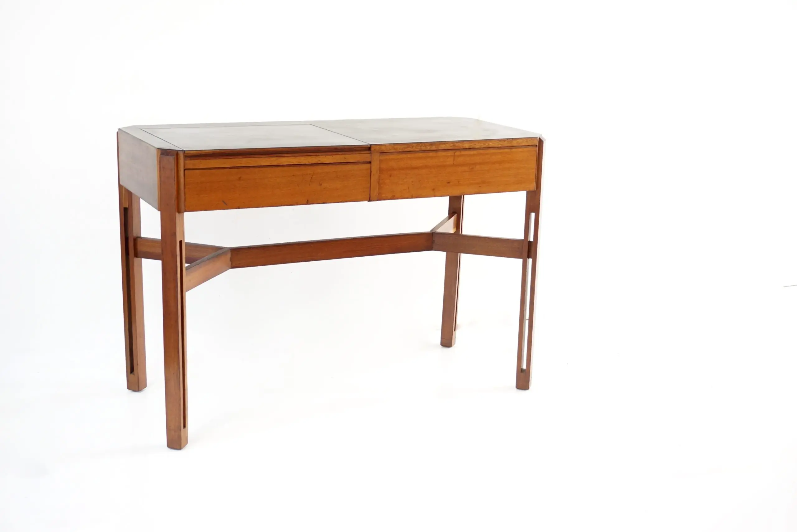 Ico Parisi Wood and Laminate toilette desk with mirror, Hotel Lorena, 1960 — image 2