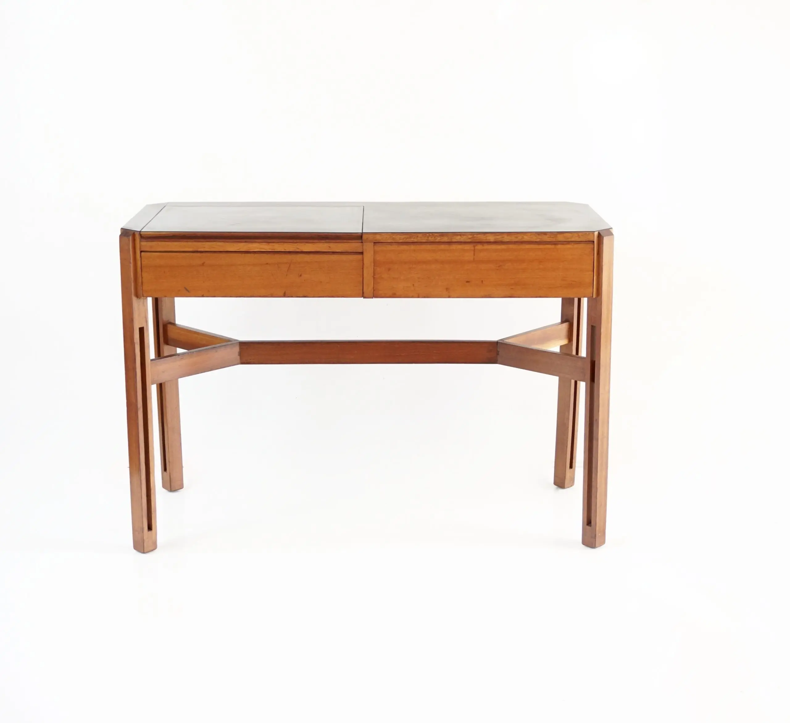 Ico Parisi  Wood and Laminate toilette desk with mirror, Hotel Lorena, 1960 — Ico Parisi