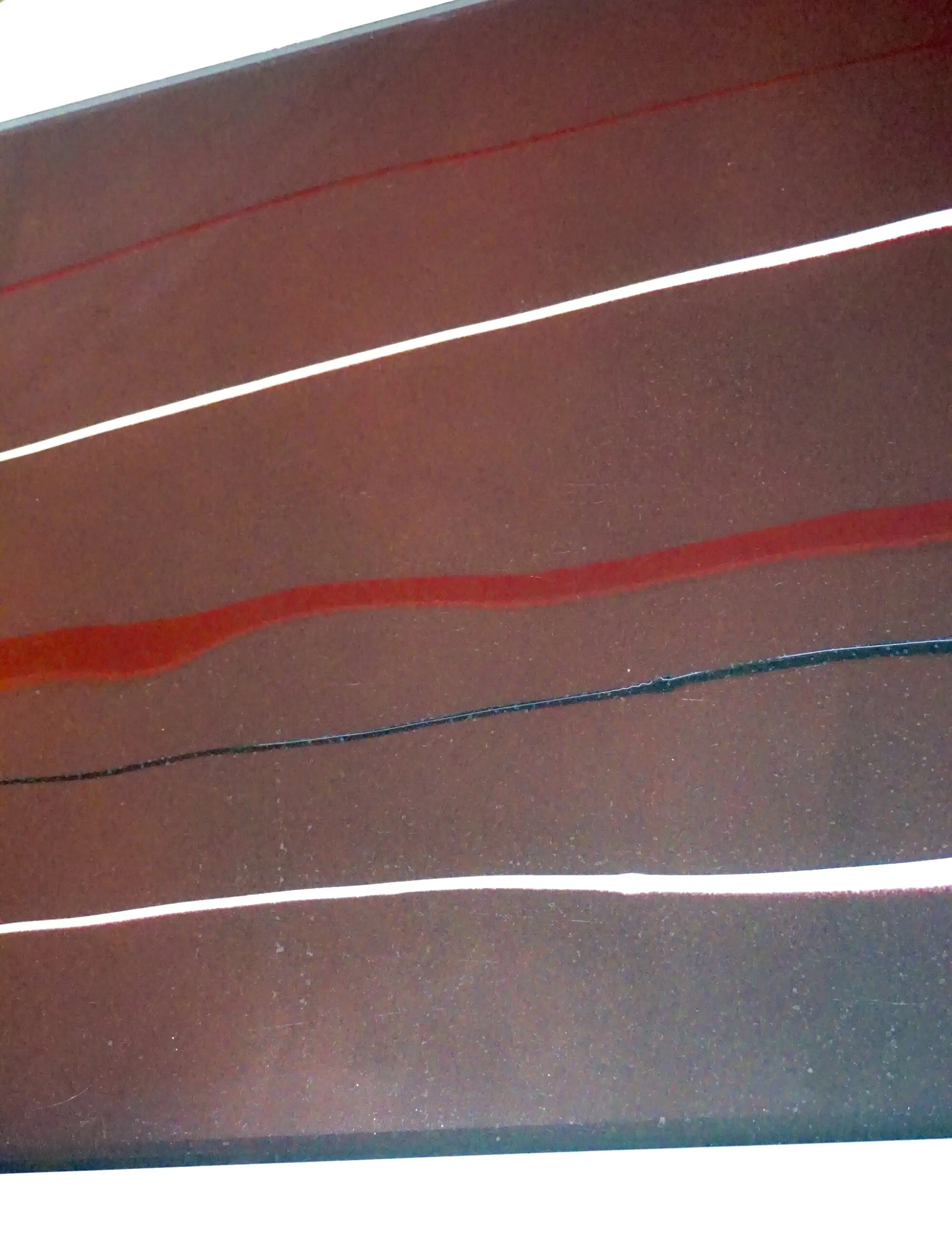 Lucio Fontana "Concetto Spaziale" black, red and white oil on glass, signed 1956 — photo 6