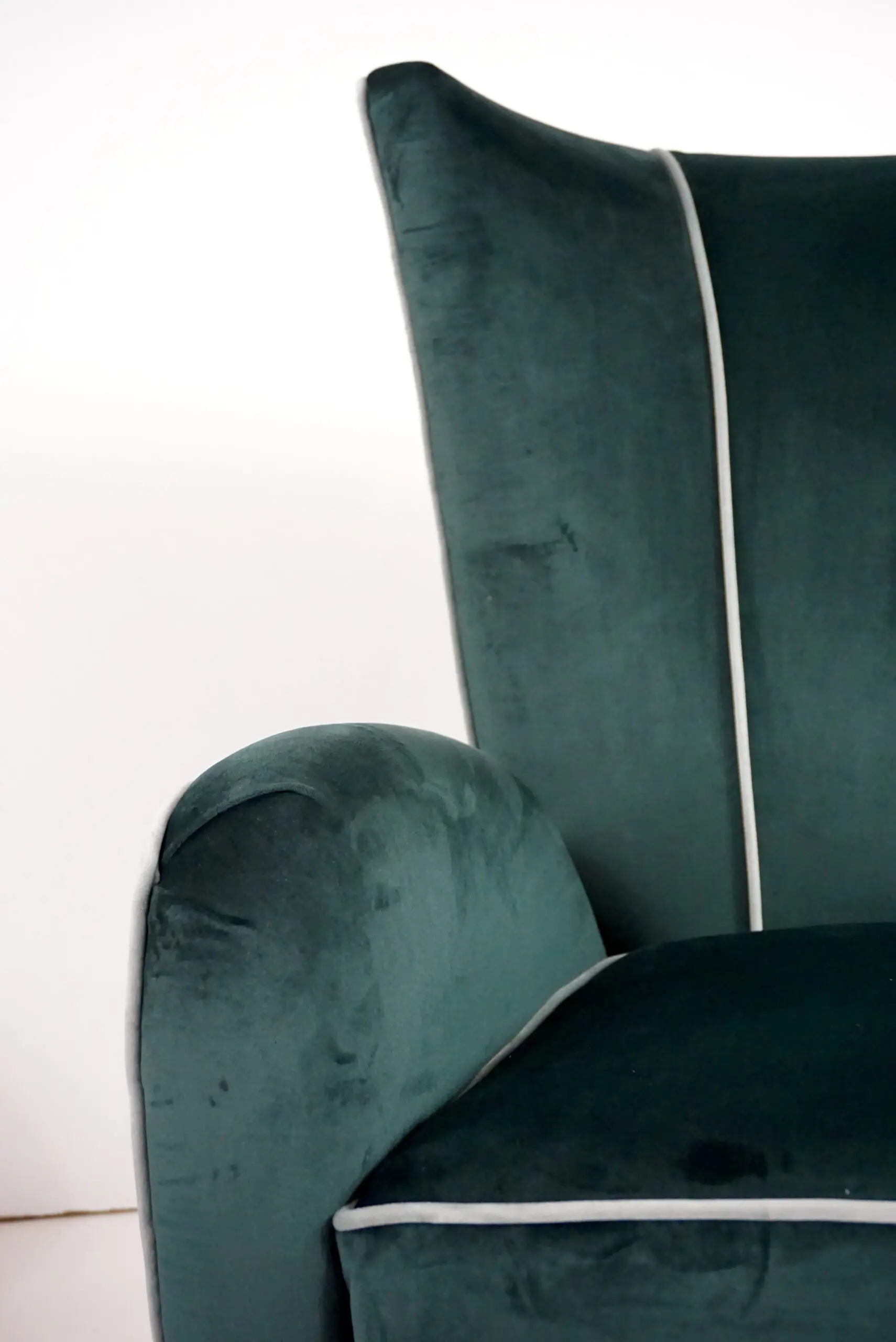 pair of green velvet  Paolo Buffa armchairs,1950 — photo 10
