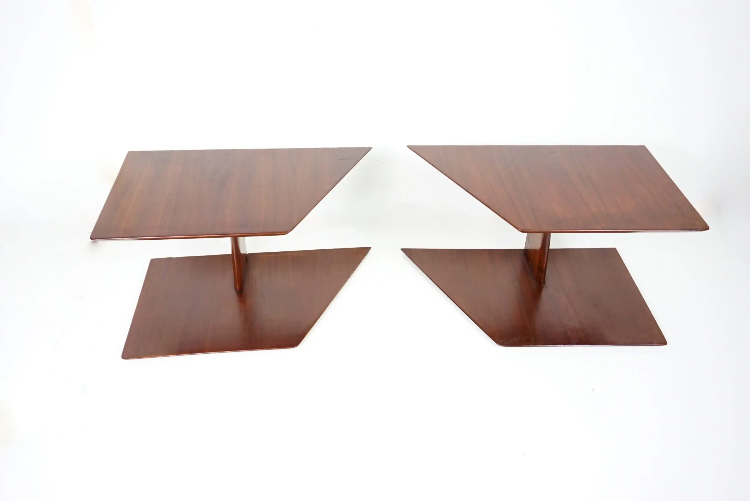 pair of GIO PONTI  hanging nightstand tables, bedside tables Hotel Royal, 1955 — photo 4