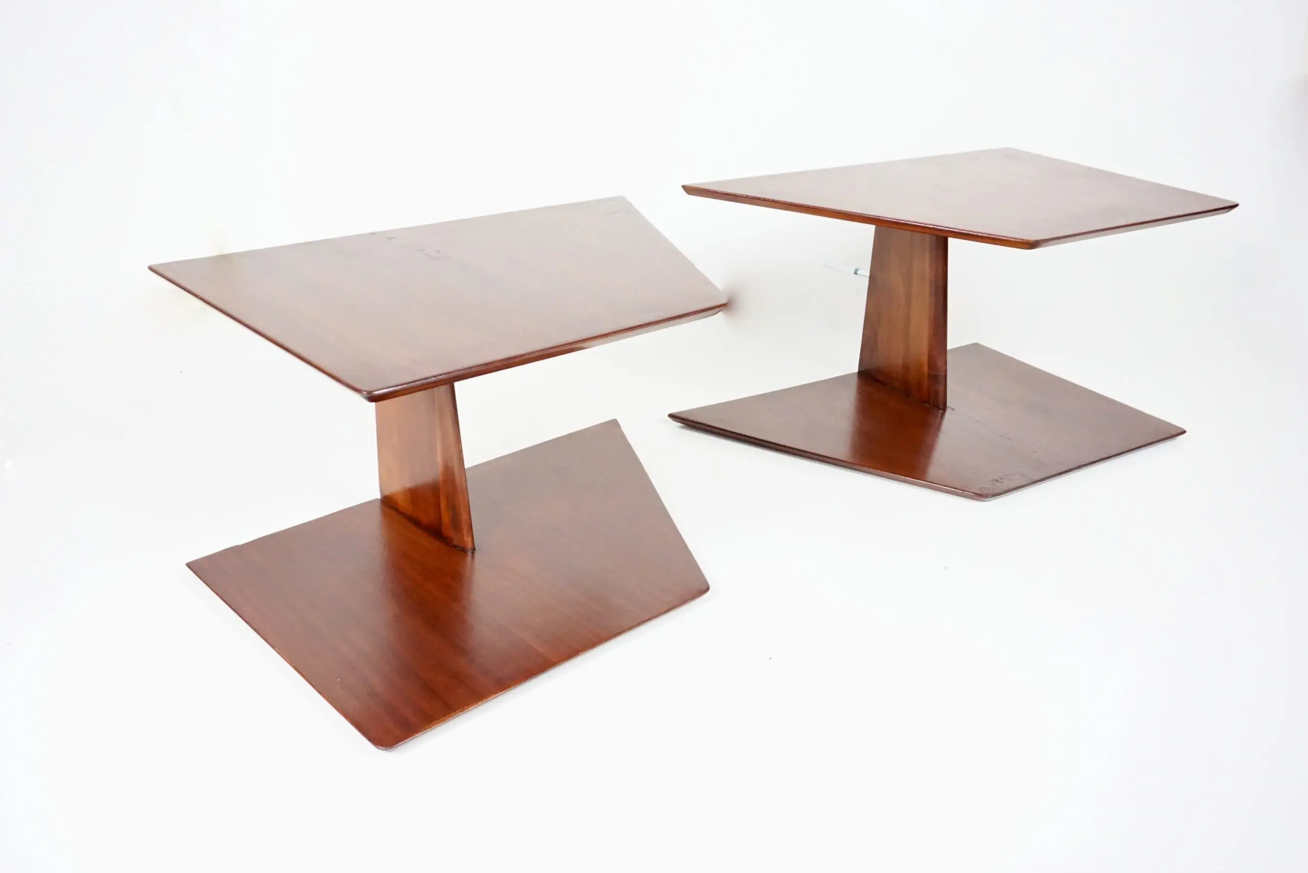 pair of GIO PONTI  hanging nightstand tables, bedside tables Hotel Royal, 1955 — photo 5