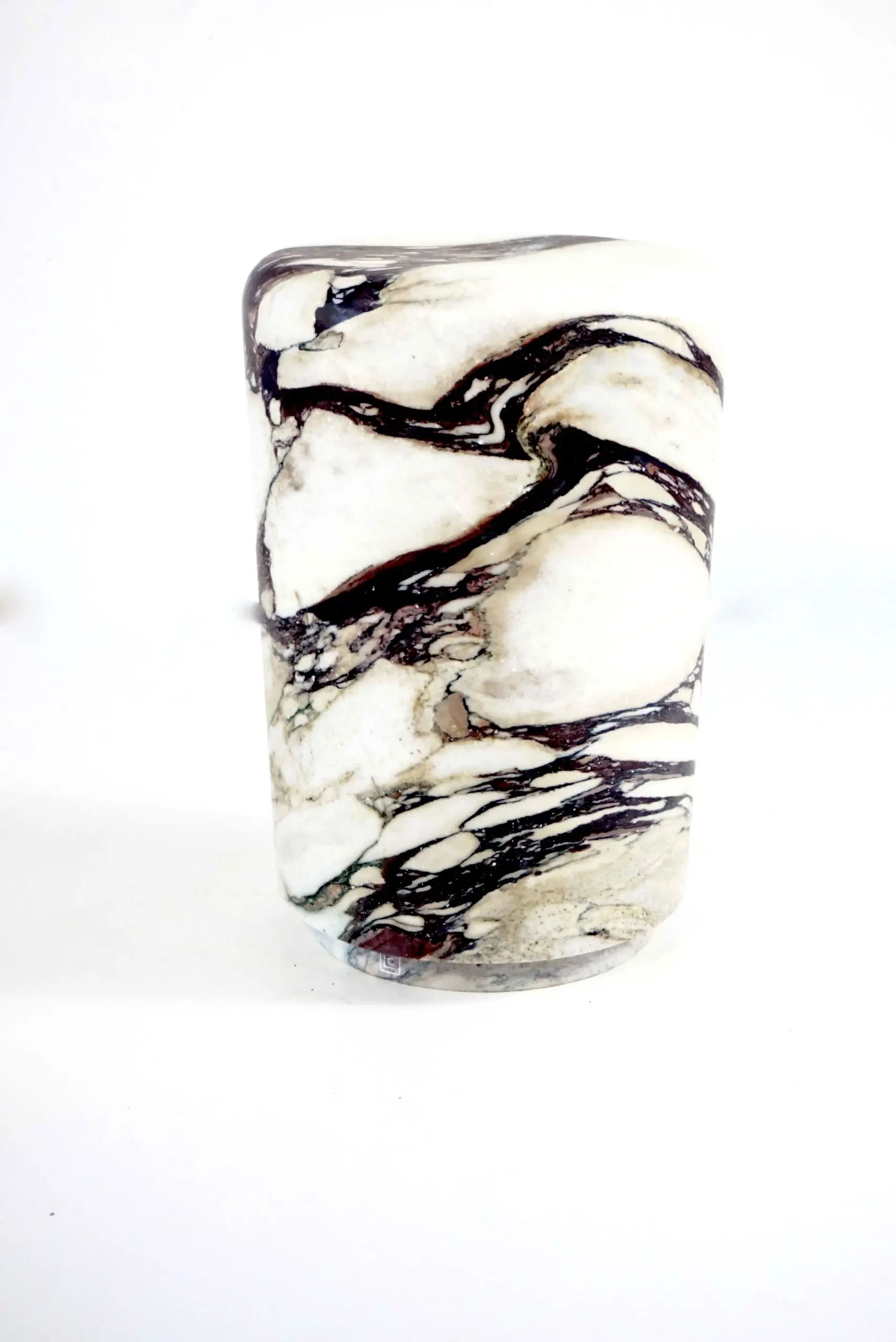 Sculptural Breccia Medicea Marble Stool "Throne of Dioniso" by Lorenzo Ciompi — image 3
