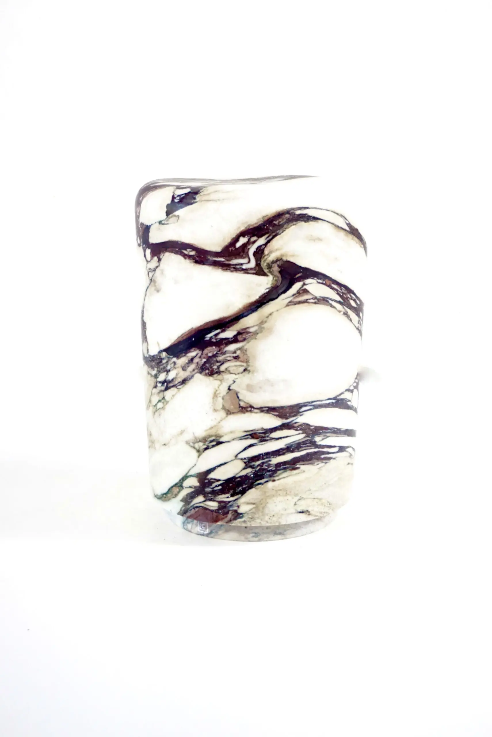 Sculptural Breccia Medicea Marble Stool "Throne of Dioniso" by Lorenzo Ciompi — Lorenzo Ciompi