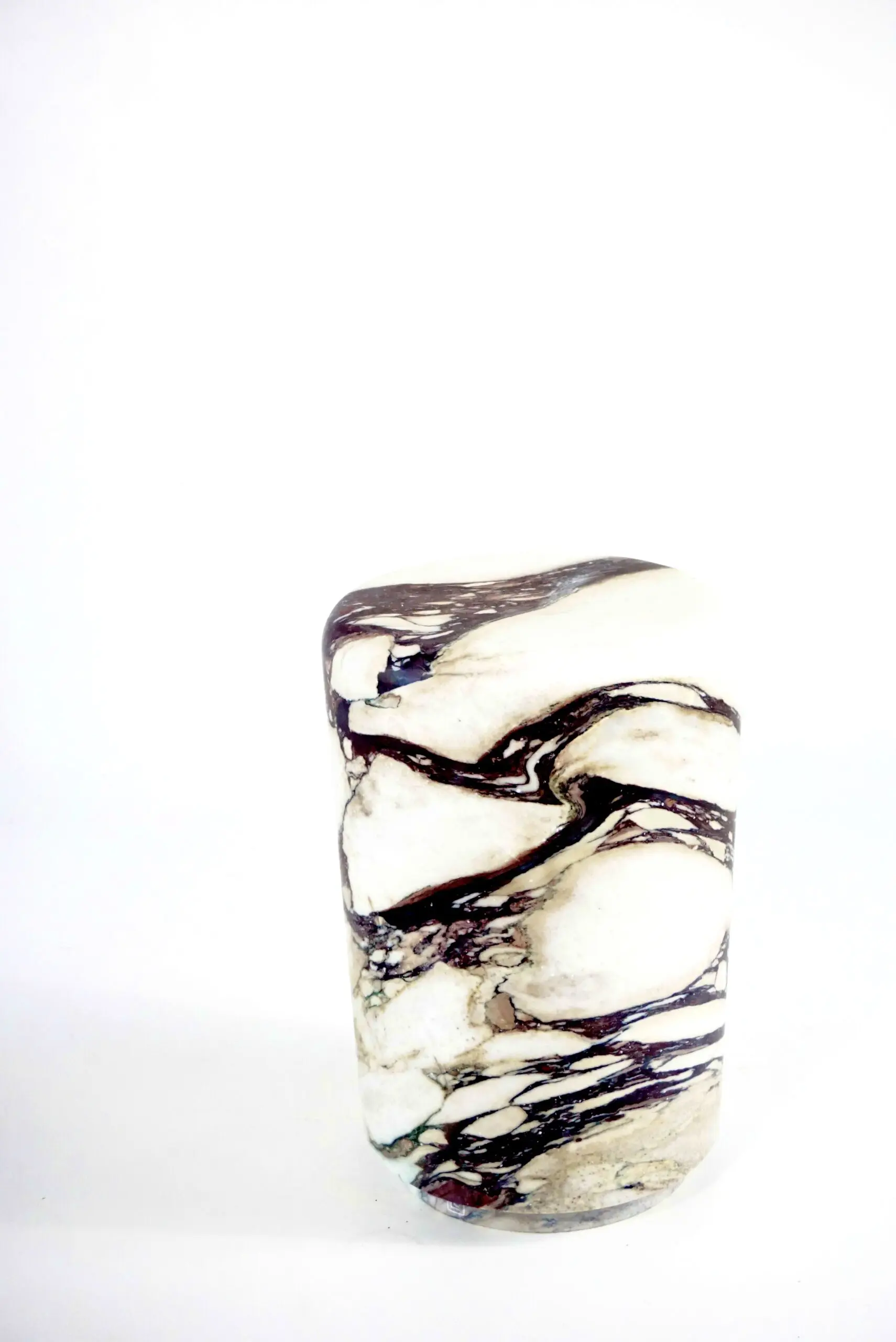 Sculptural Breccia Medicea Marble Stool "Throne of Dioniso" by Lorenzo Ciompi — photo 4