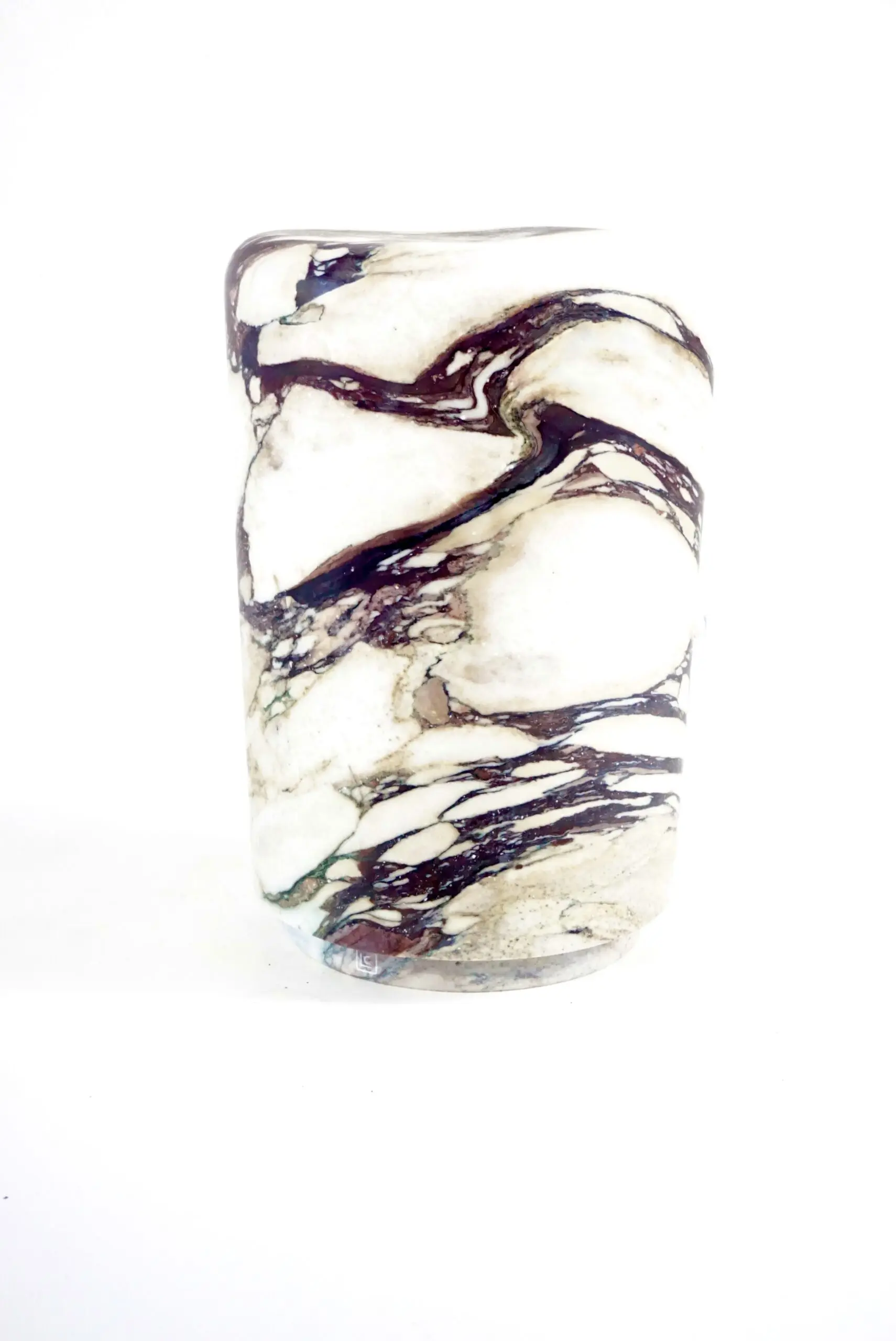 Sculptural Breccia Medicea Marble Stool "Throne of Dioniso" by Lorenzo Ciompi — image 2