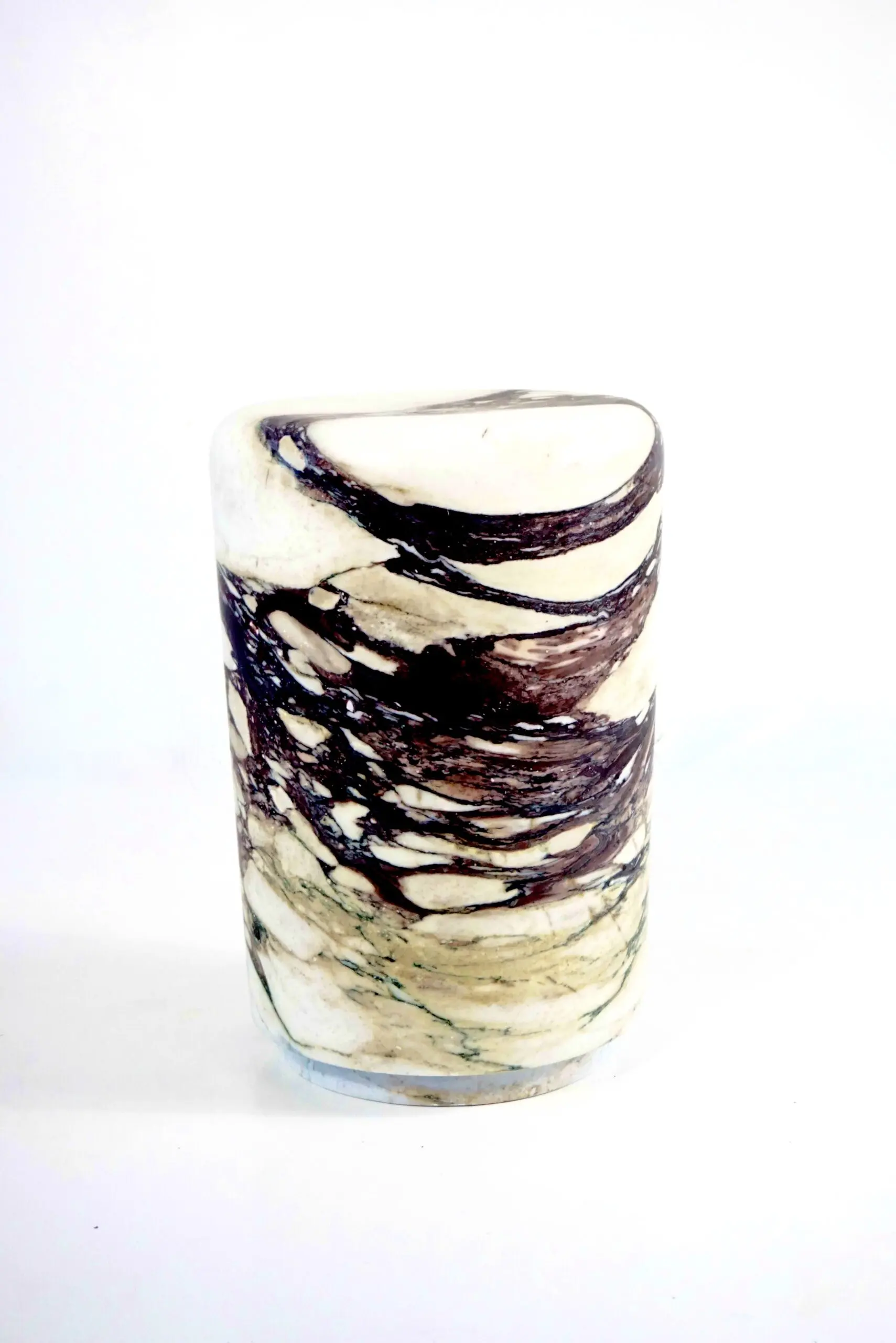 Sculptural Breccia Medicea Marble Stool "Throne of Dioniso" by Lorenzo Ciompi — image 2