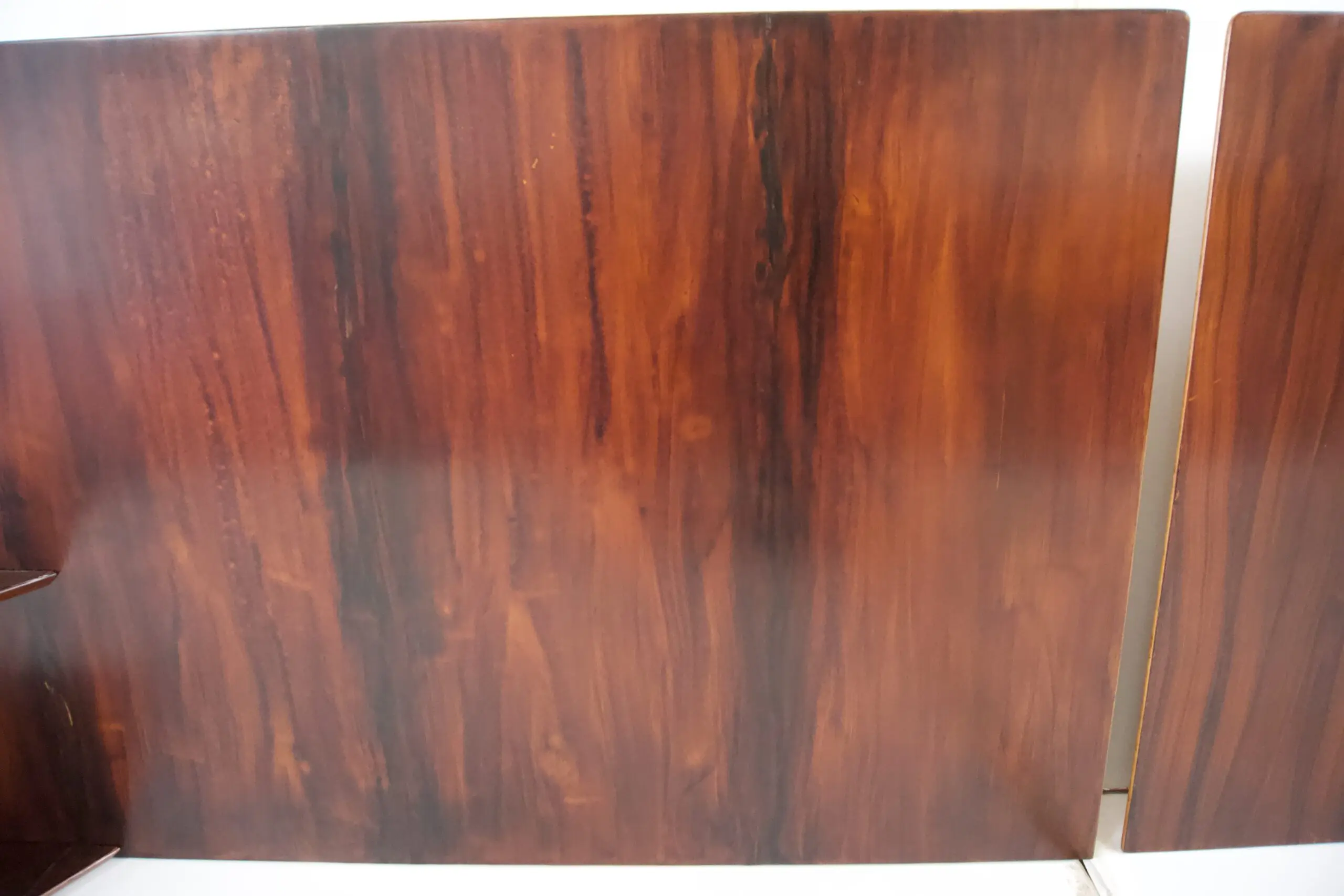 Gio Ponti, pair flamed mahogany Headboard, fitted bedside tables, Hotel Royal, 1955 — photo 8