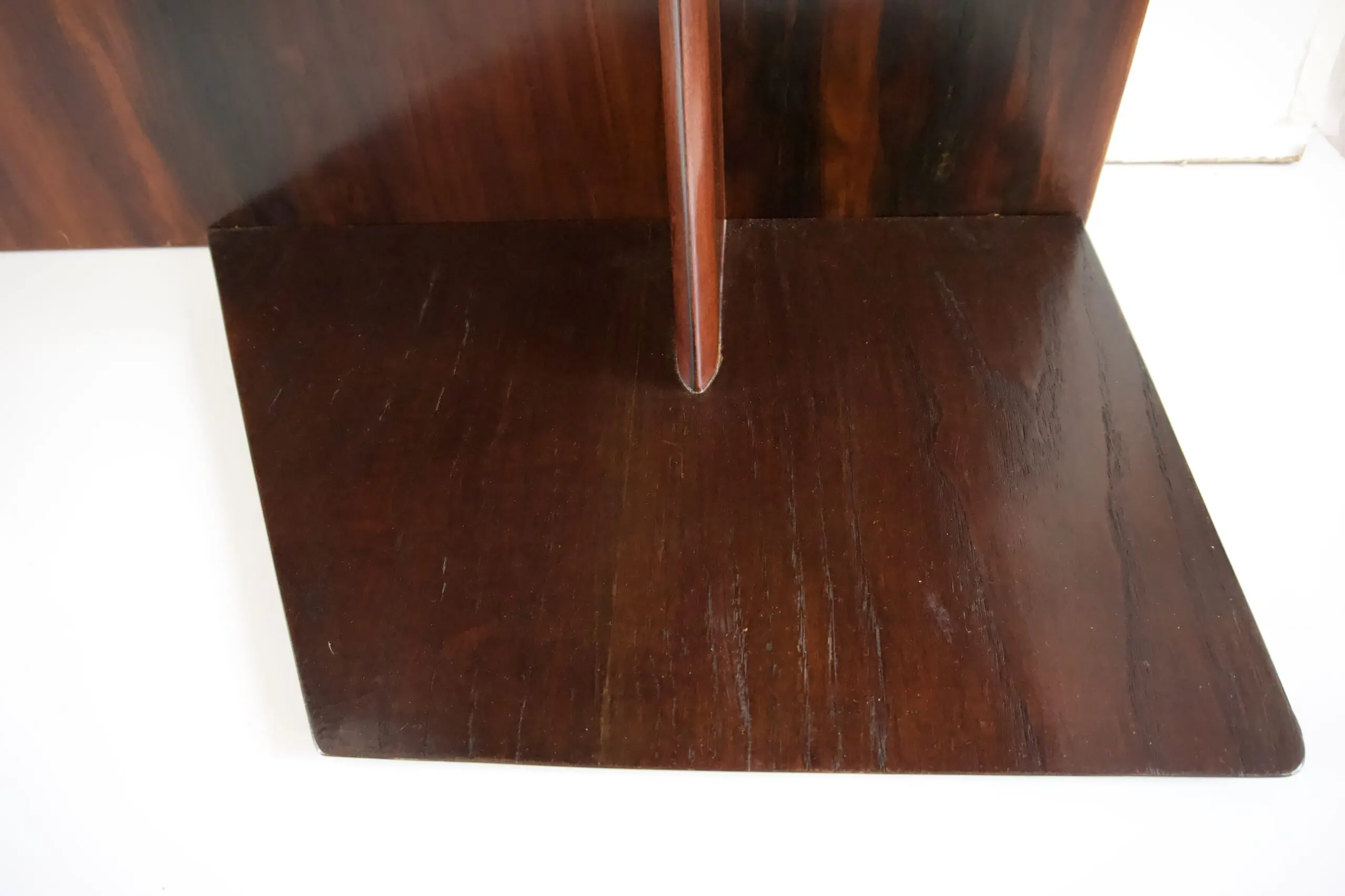 Gio Ponti, pair flamed mahogany Headboard, fitted bedside tables, Hotel Royal, 1955 — photo 13