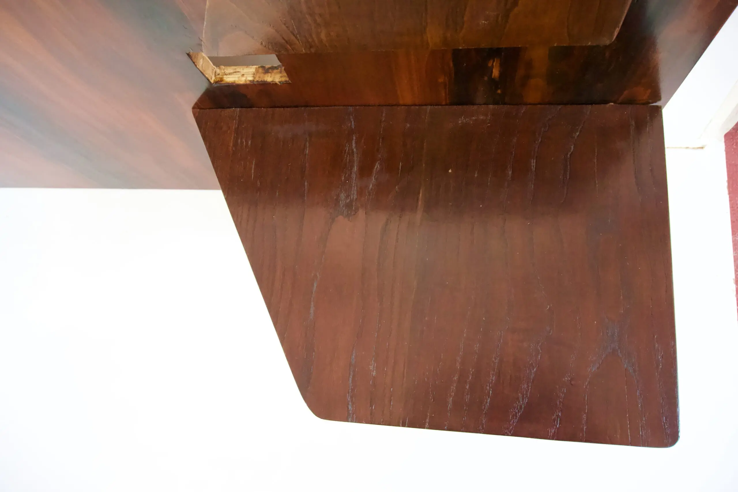 Gio Ponti, pair flamed mahogany Headboard, fitted bedside tables, Hotel Royal, 1955 — photo 12
