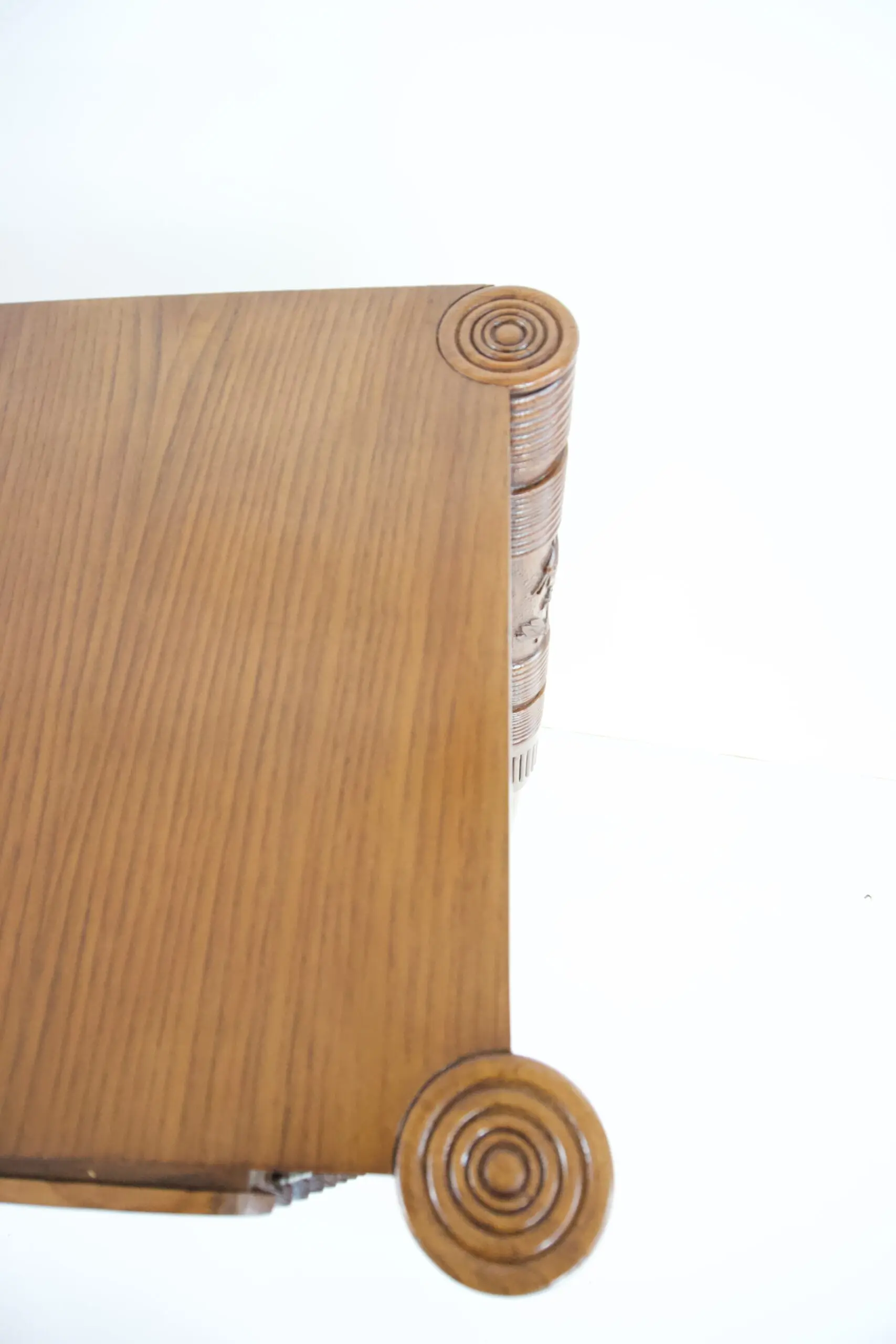 Pierluigi Colli sideboard carved wood, veneered root, two doors, drawers, 1940 — photo 12