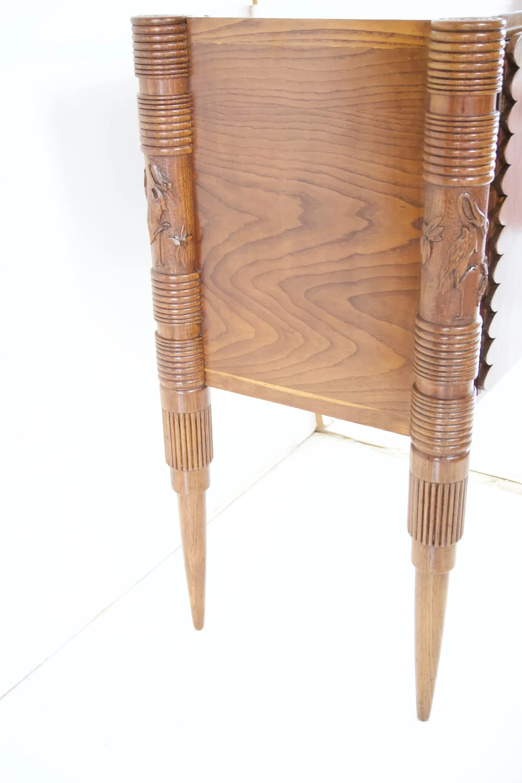 Pierluigi Colli sideboard carved wood, veneered root, two doors, drawers, 1940 — photo 19