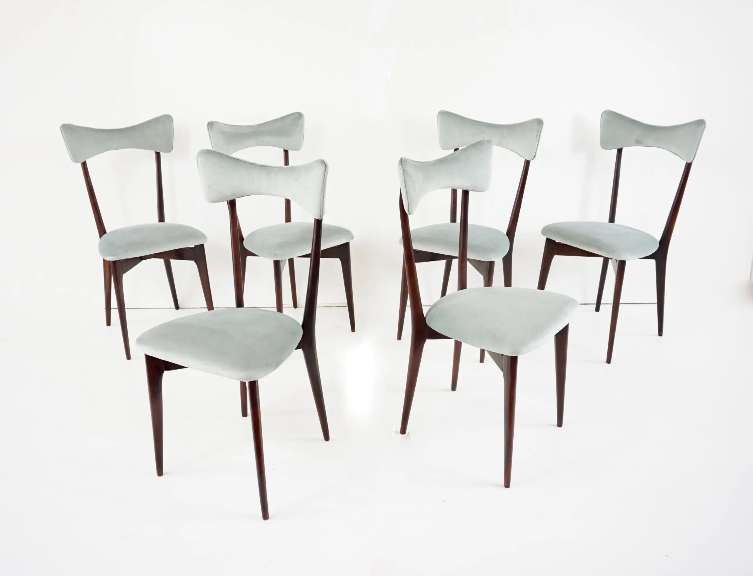 Set of Six Ico and Luisa Parisi Dining Chairs by Ariberto Colombo, 1952 — Ico Parisi