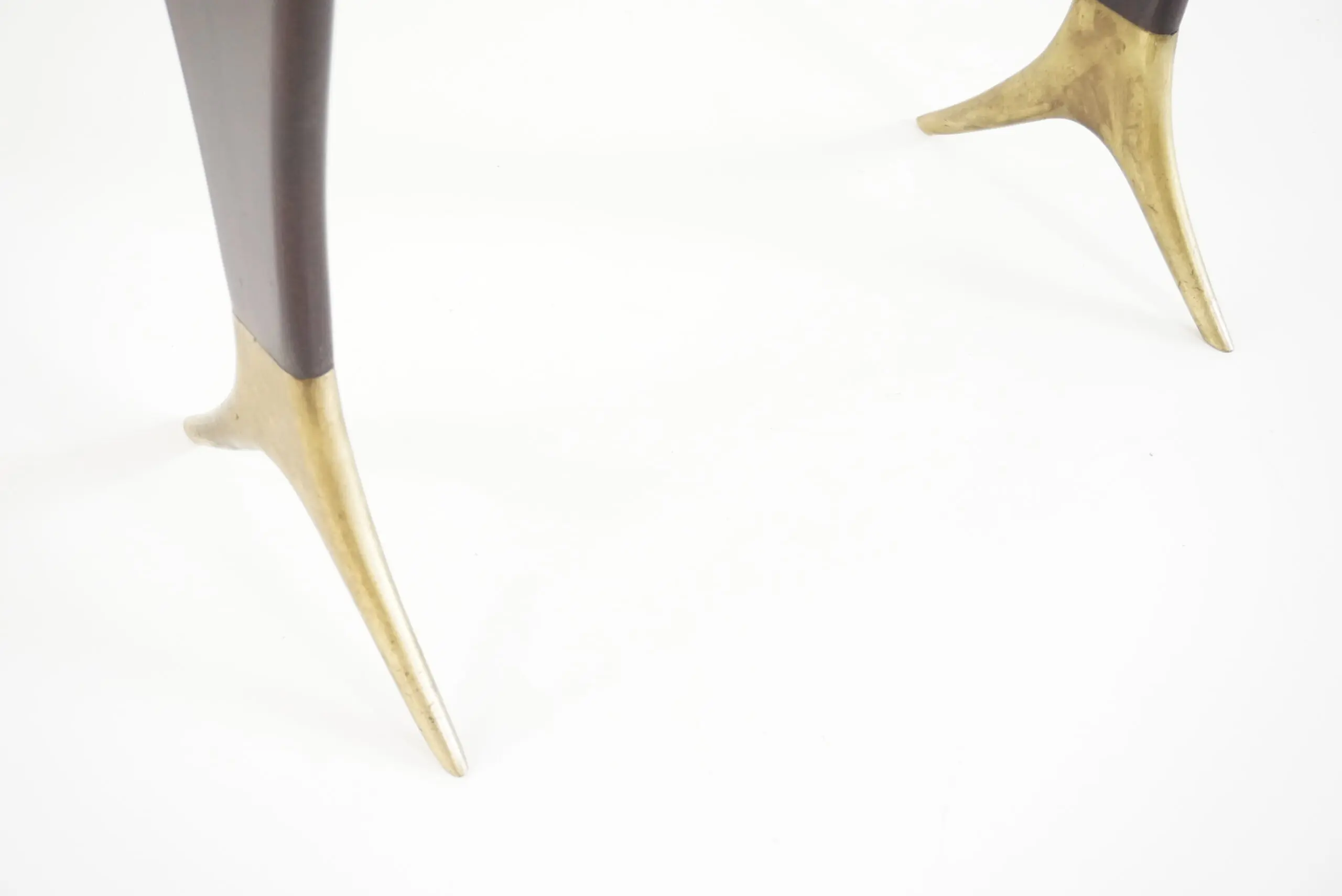 Fine Guglielmo Ulrich coffee table, verde alpi marble top, brass feet,  1940 — photo 17