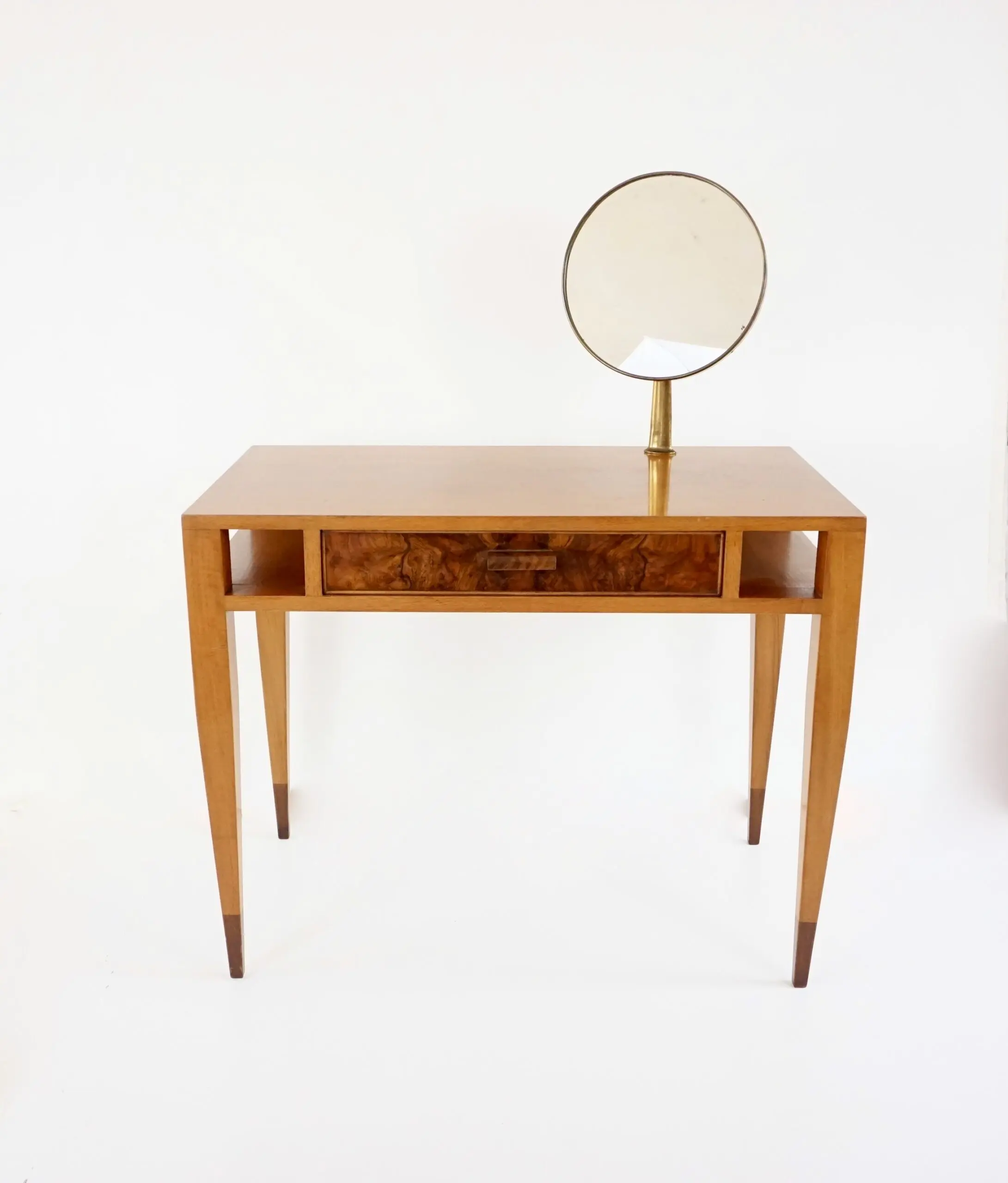 Gio Ponti vanity desk console table with a adjustable Fontana arte mirror, 1950 — photo 4