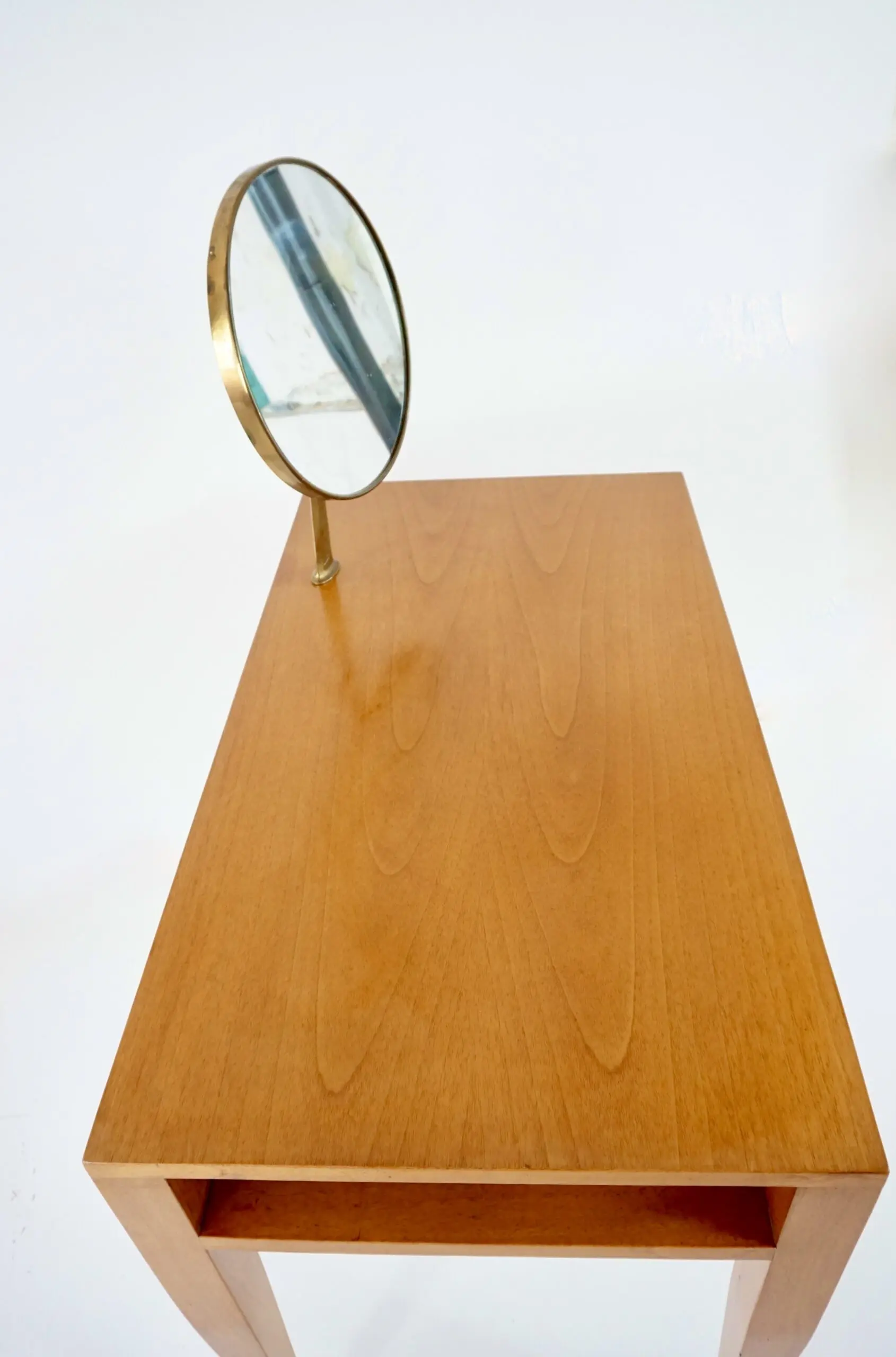 Gio Ponti vanity desk console table with a adjustable Fontana arte mirror, 1950 — photo 7