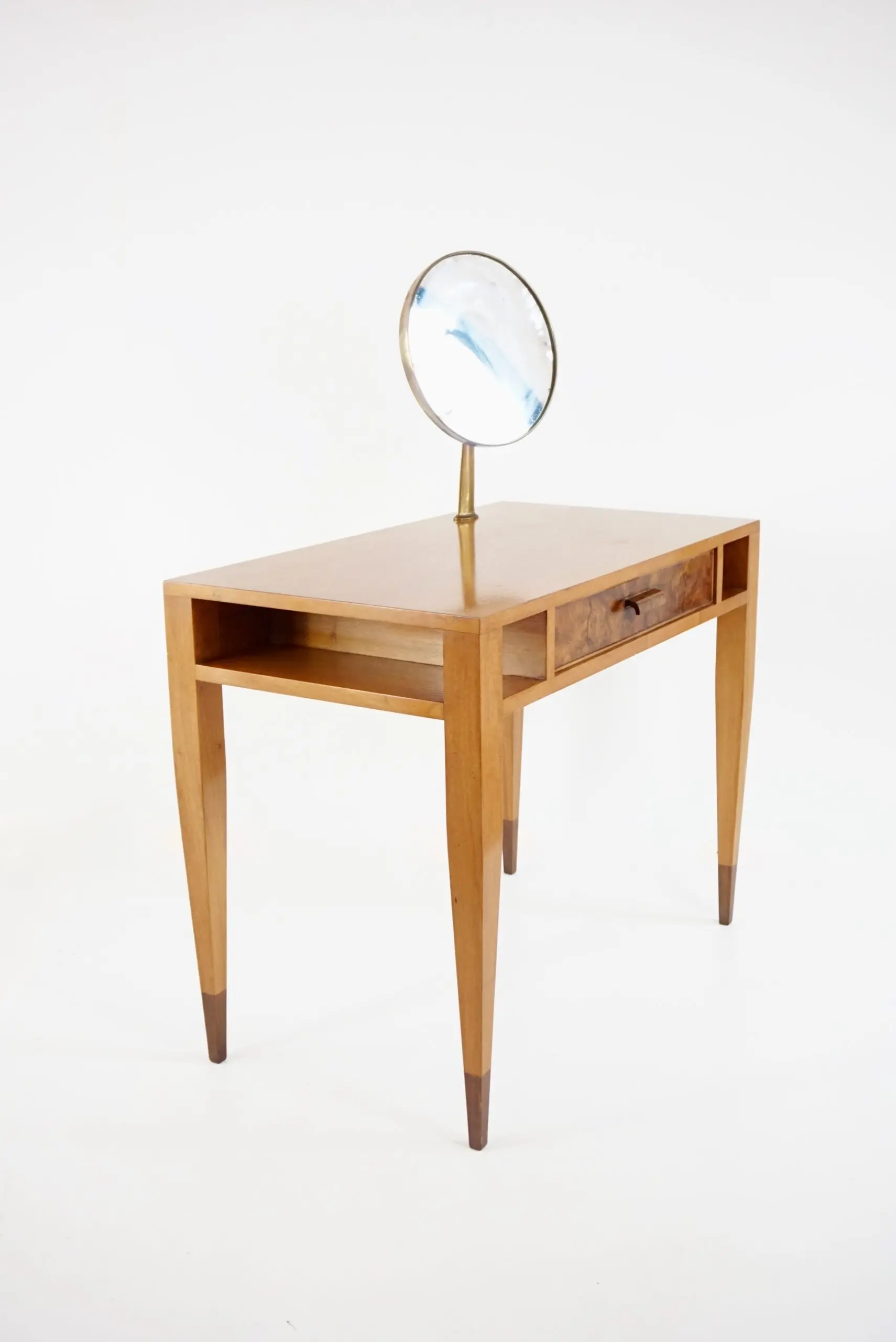 Gio Ponti vanity desk console table with a adjustable Fontana arte mirror, 1950 — photo 6
