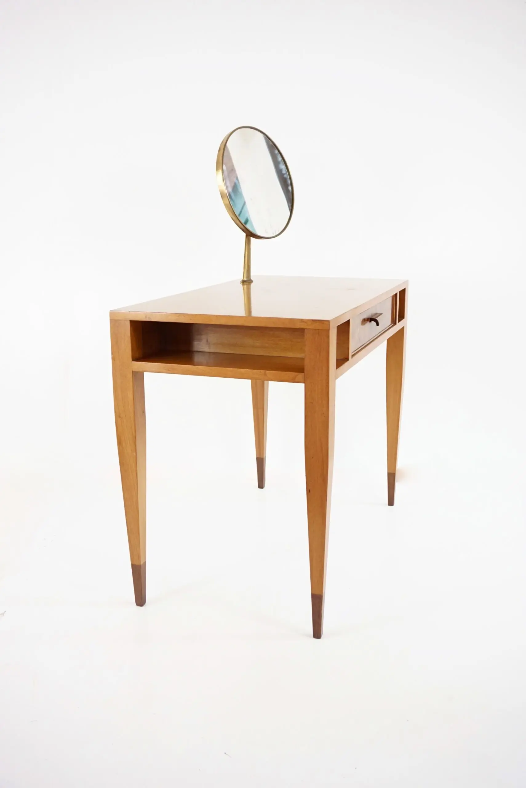 Gio Ponti vanity desk console table with a adjustable Fontana arte mirror, 1950 — photo 5