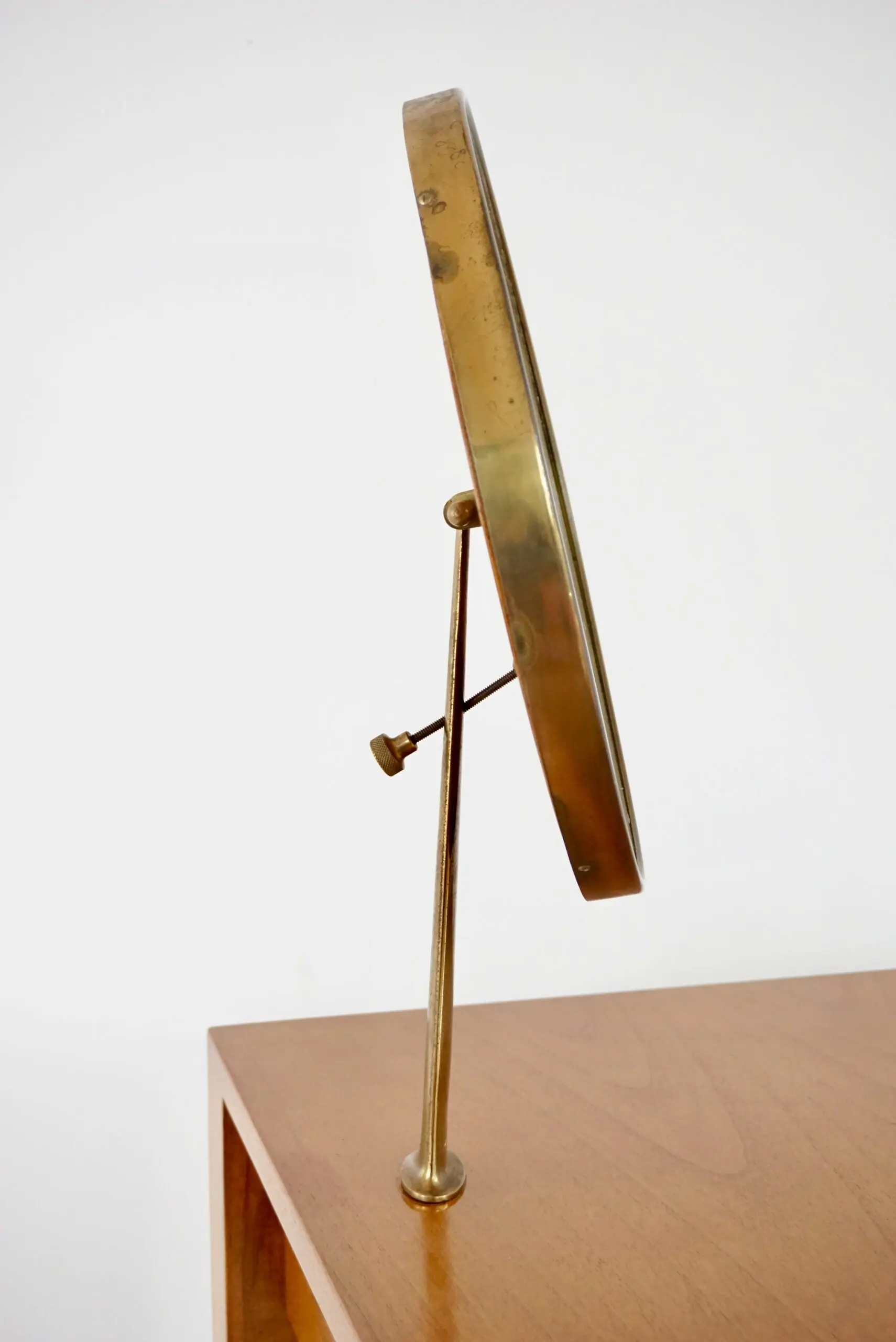 Gio Ponti vanity desk console table with a adjustable Fontana arte mirror, 1950 — photo 9