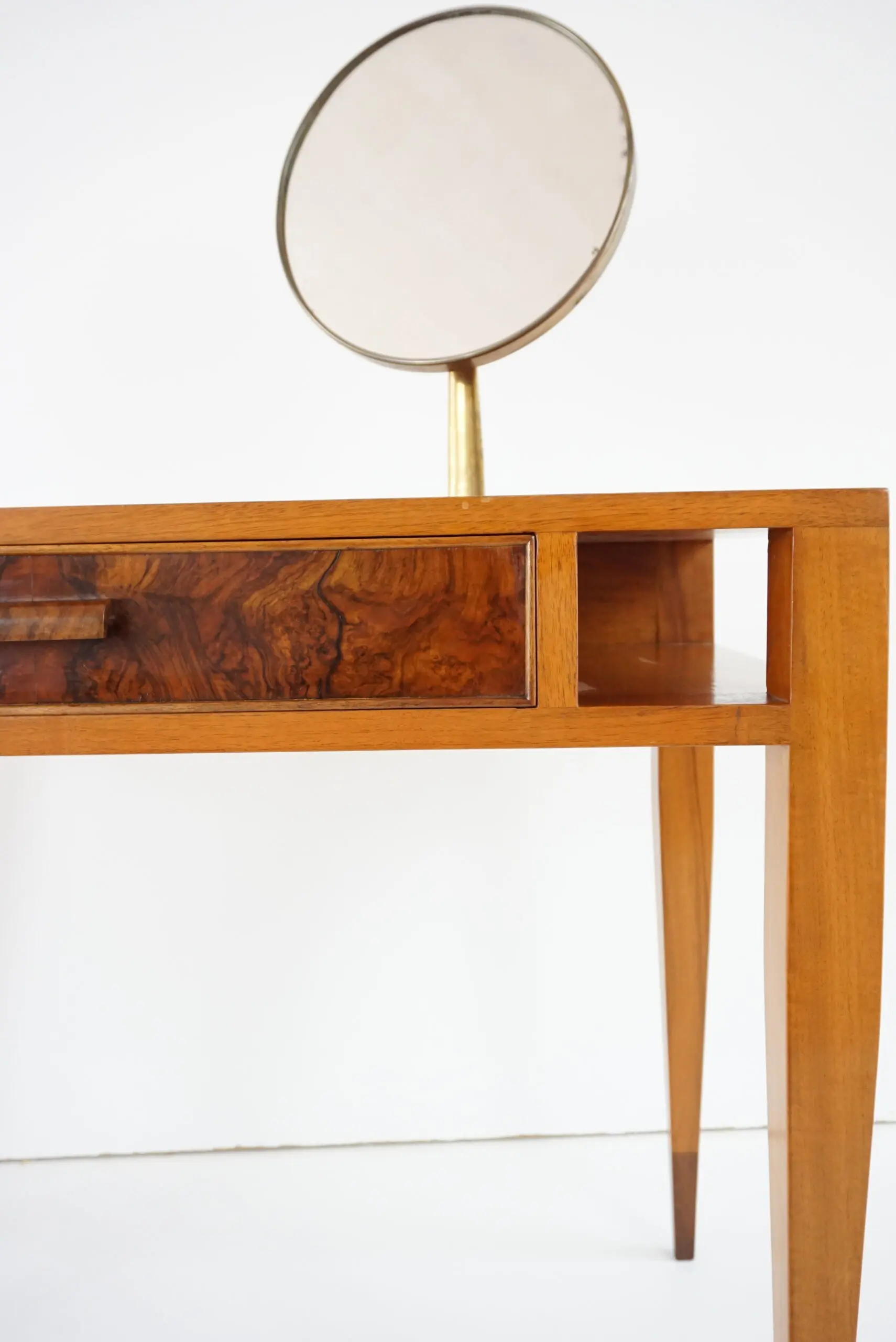 Gio Ponti vanity desk console table with a adjustable Fontana arte mirror, 1950 — photo 16